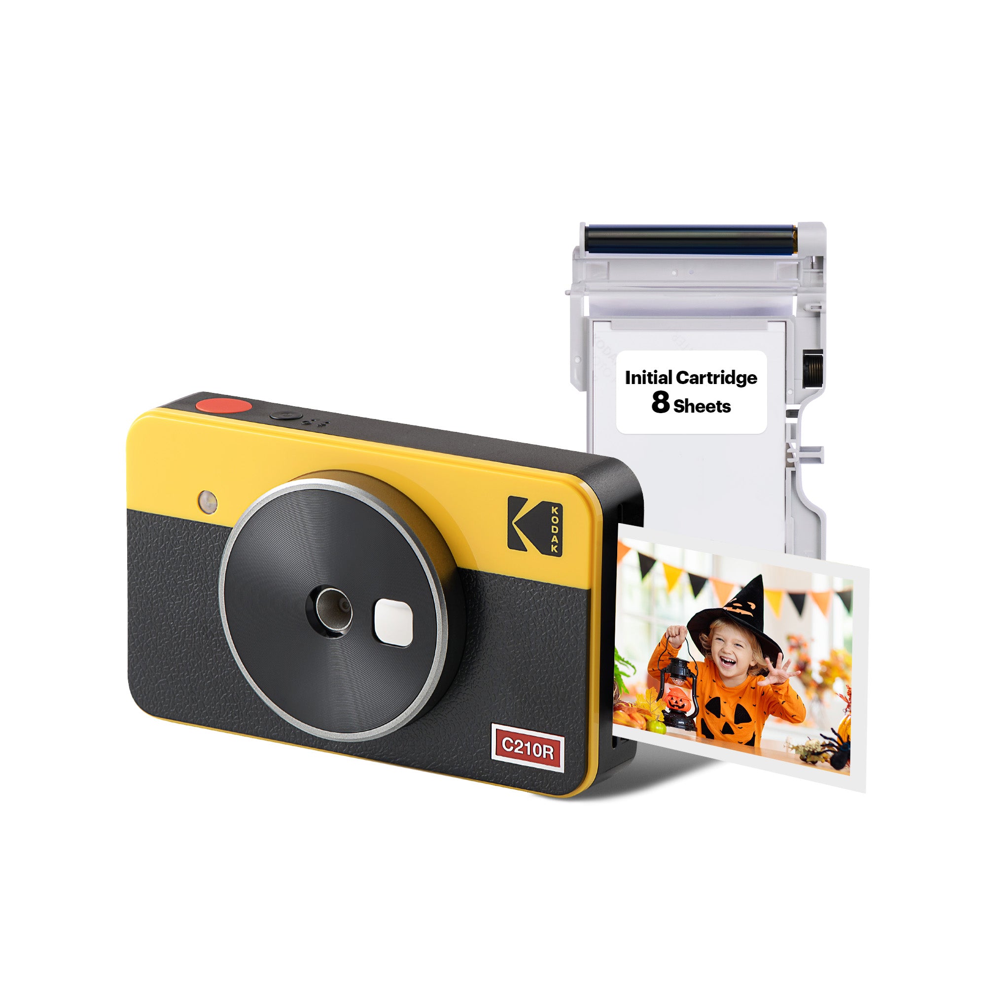 KODAK Mini Shot 2 Retro 4PASS 2-in-1 Instant Camera and Photo Printer  (2.1x3.4 inches) + 8 Sheets