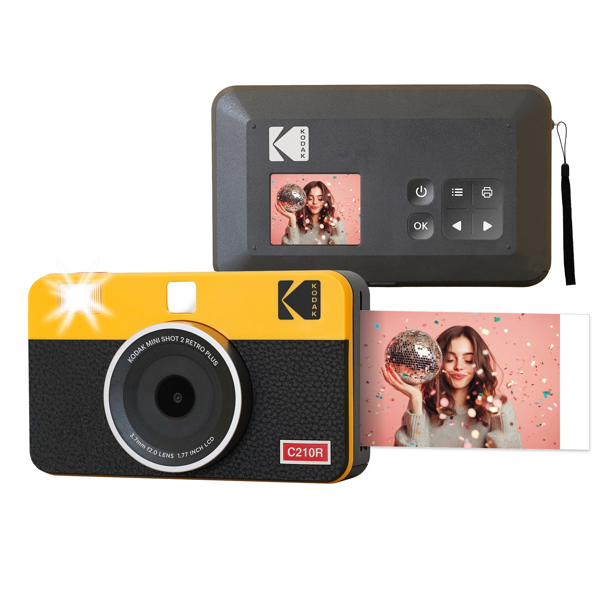 フィルムカメラ Kodak mini shot C210R Kodak Mini Shot 2 Retro (C210R) | Best Portable Camera Printer for