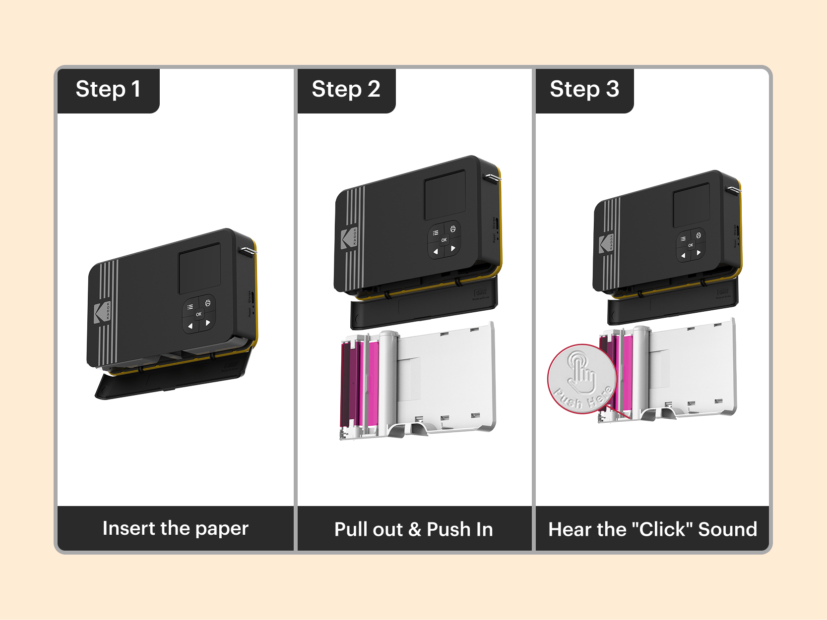 KODAK Mini Shot 2 Retro 4PASS Appareil photo instantané et imprimante photo 2 en 1 (2,1 x 3,4 pouces) + coffret cadeau 68 feuilles
