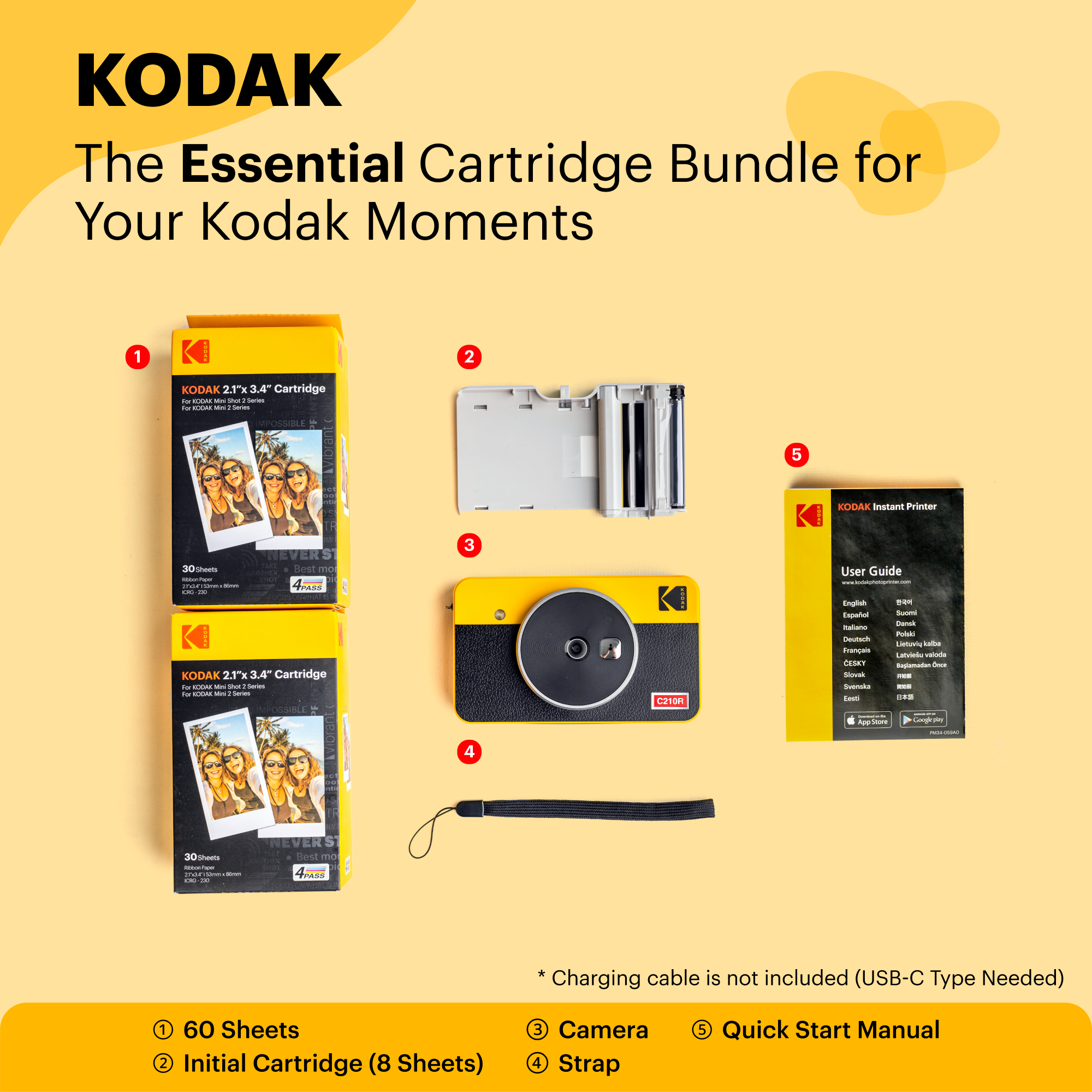 KODAK Mini Shot 2 Retro C210R Bundle