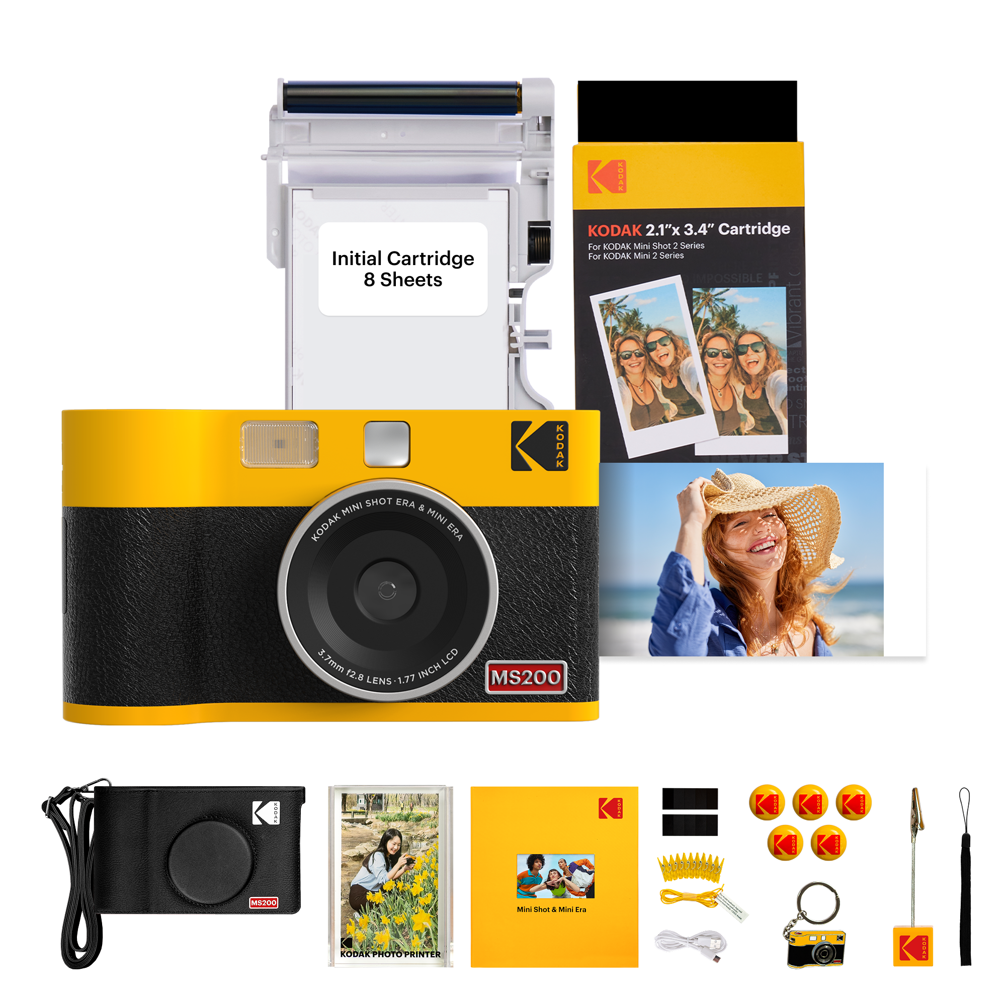 KODAK Mini Shot 2 Era 2.1x3.4 Inch MS200 38 Sheet Gift Bundle