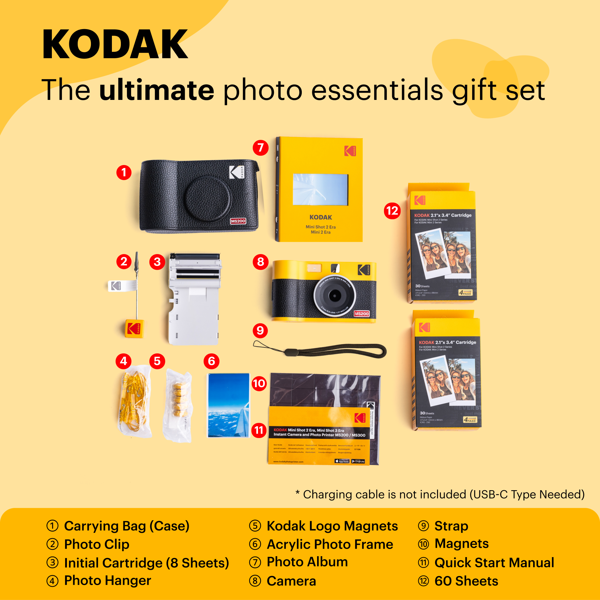 KODAK Mini Shot 2 Era MS200 Gift Bundle