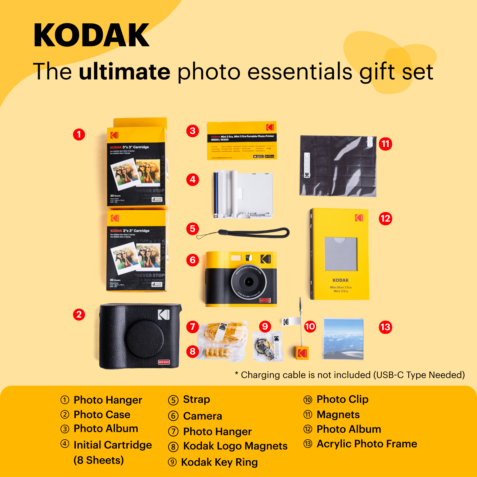 KODAK Mini Shot 3 Era MS300 Gift Bundle