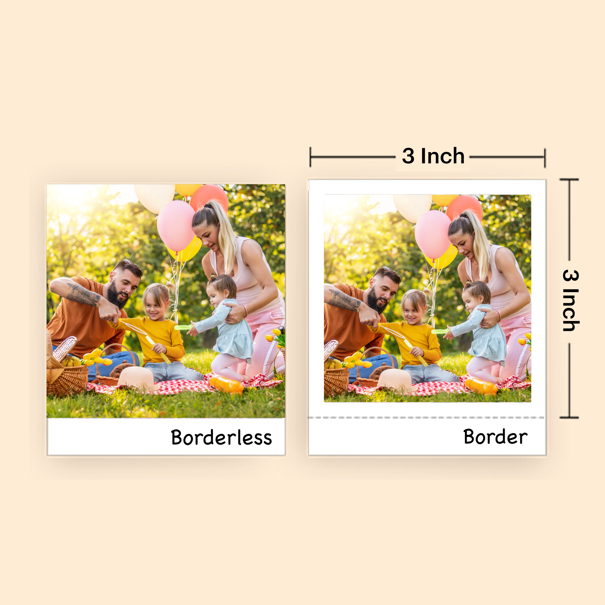 Imprimante photo portable Kodak Mini 3 Retro 3x3", compatible avec les appareils iOS, Android et Bluetooth, Real Photo : technologie 4Pass et processus de plastification