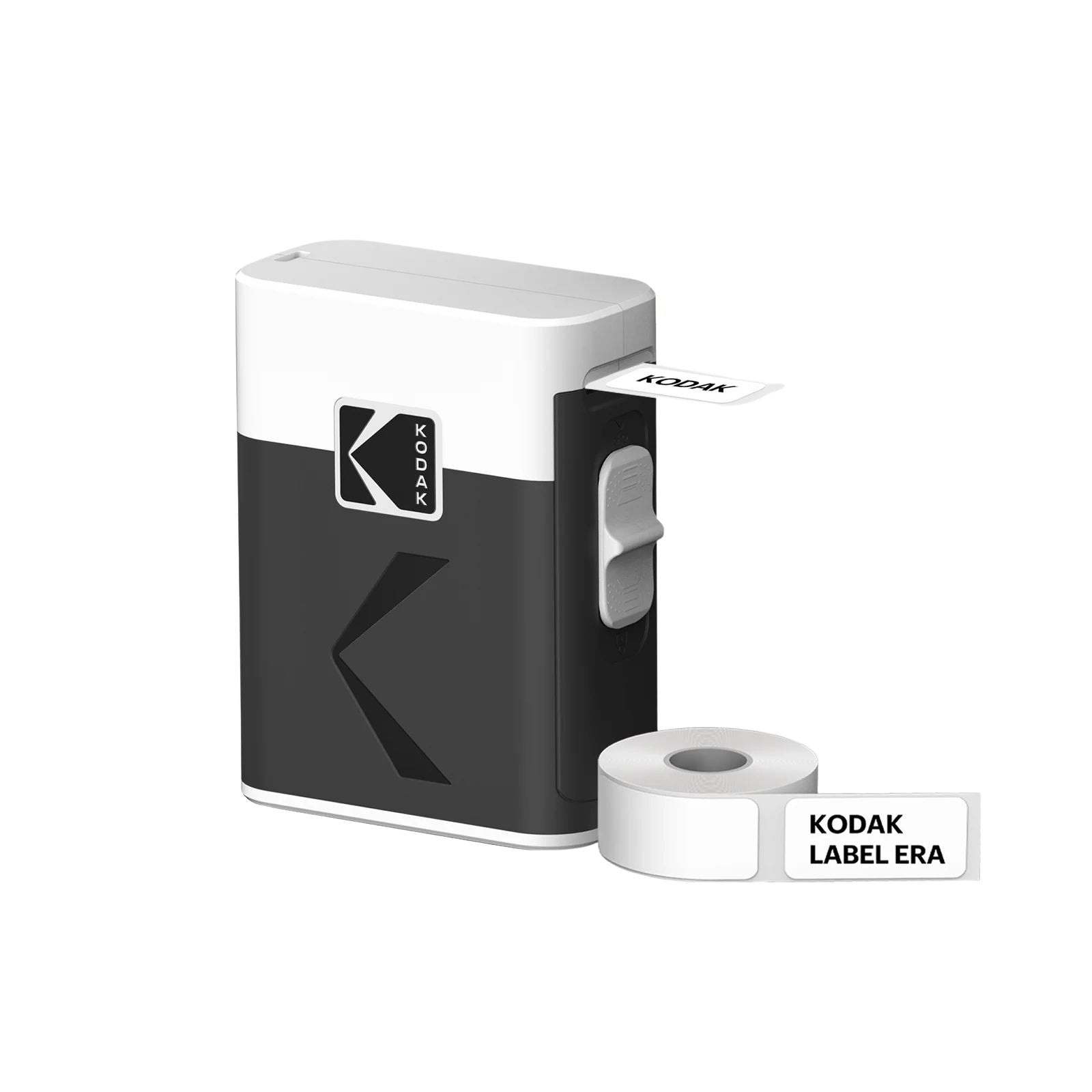 White KODAK Label ERA M50 label maker machine with 1 sticker label roll — portable Bluetooth label printer