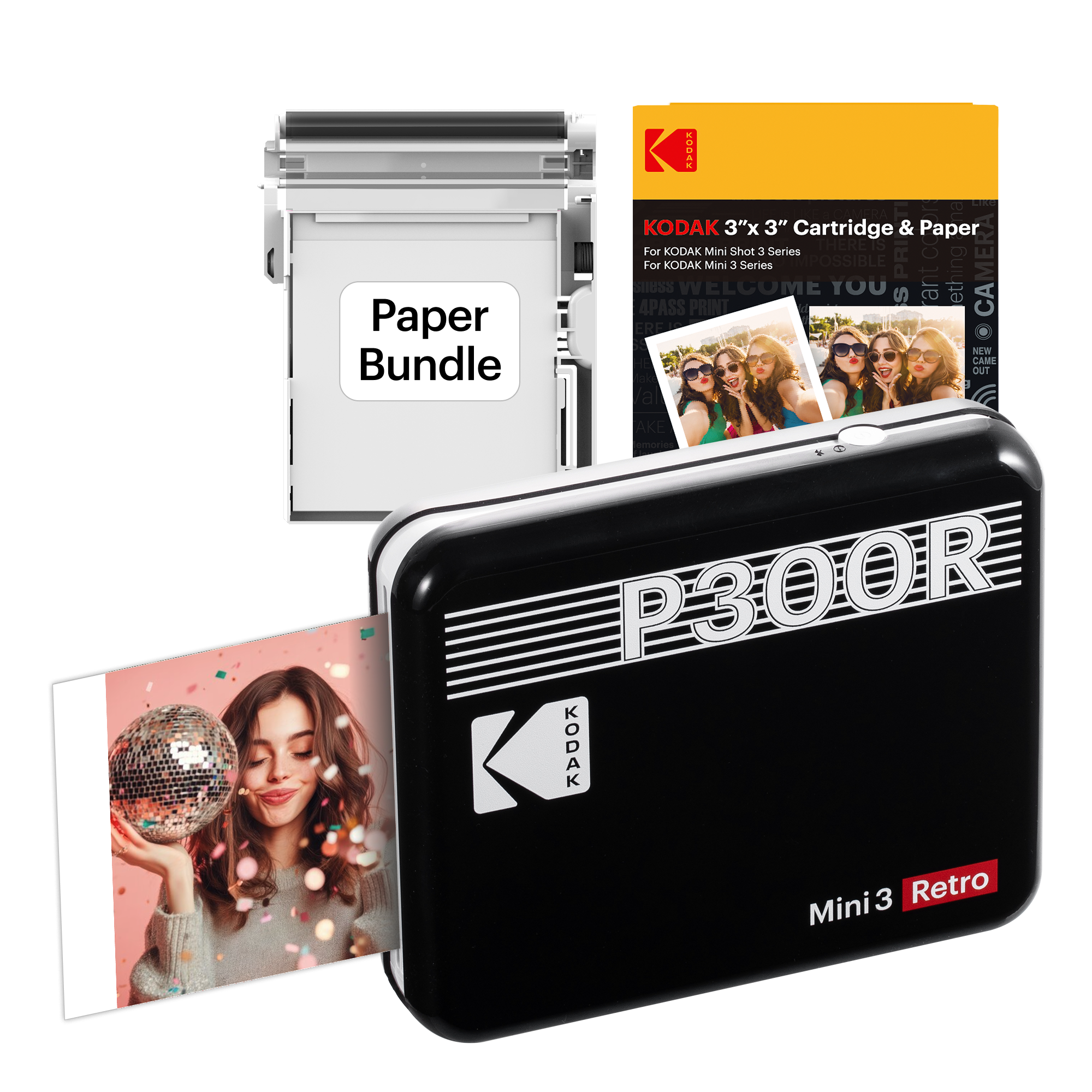 KODAK Mini 3 Retro P300R Bundle