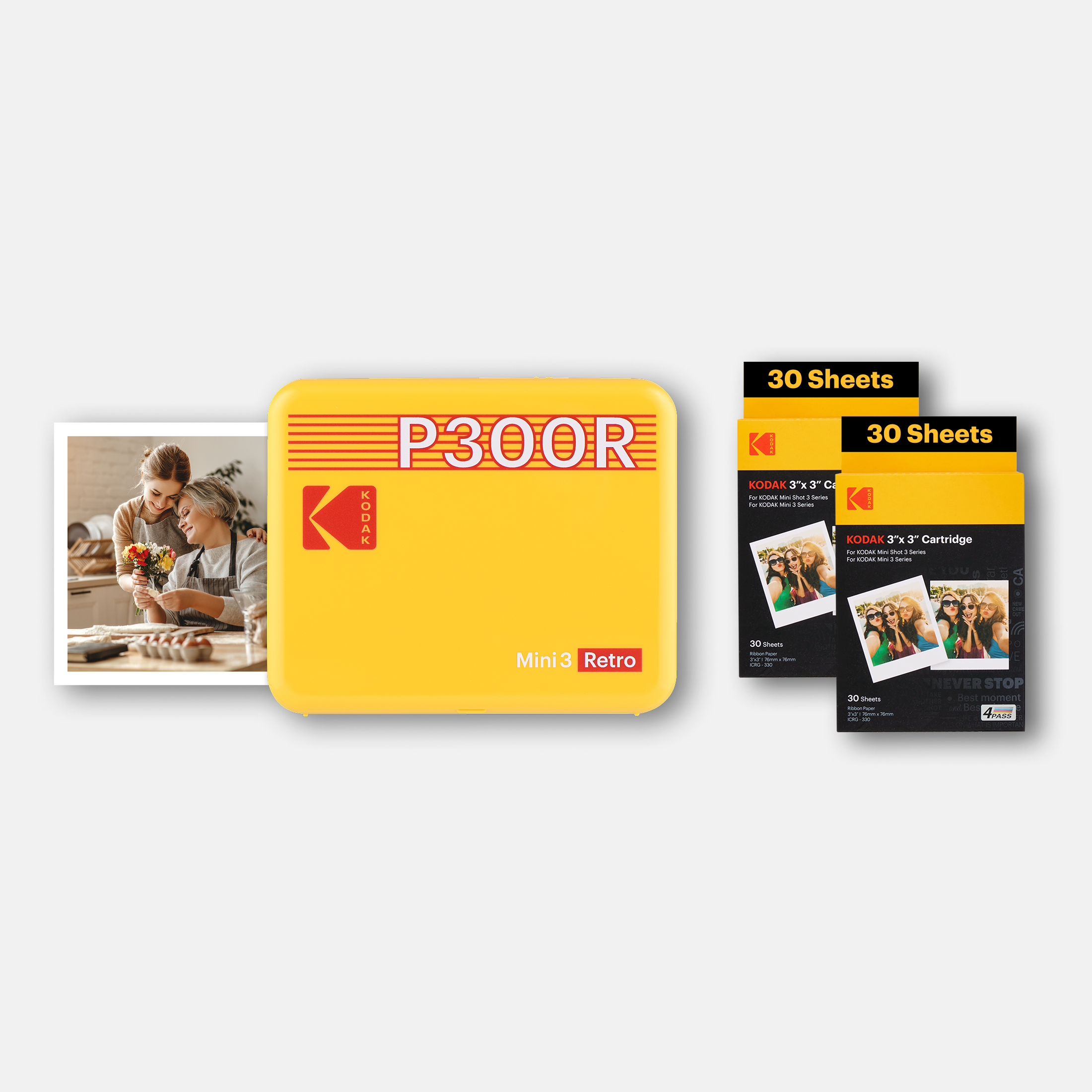 KODAK Mini 3 Retro P300R Bundle
