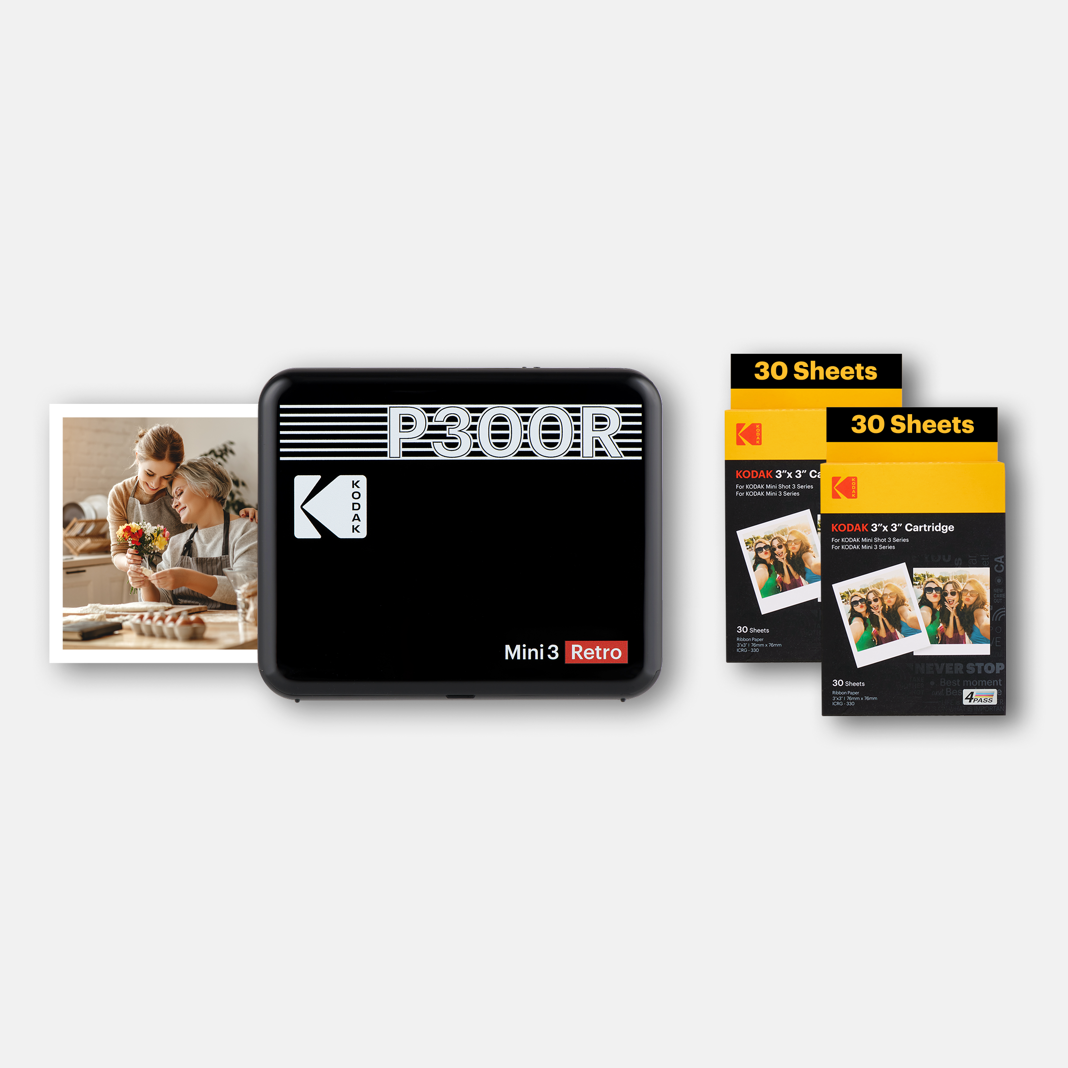 KODAK Mini 3 Retro P300R Bundle