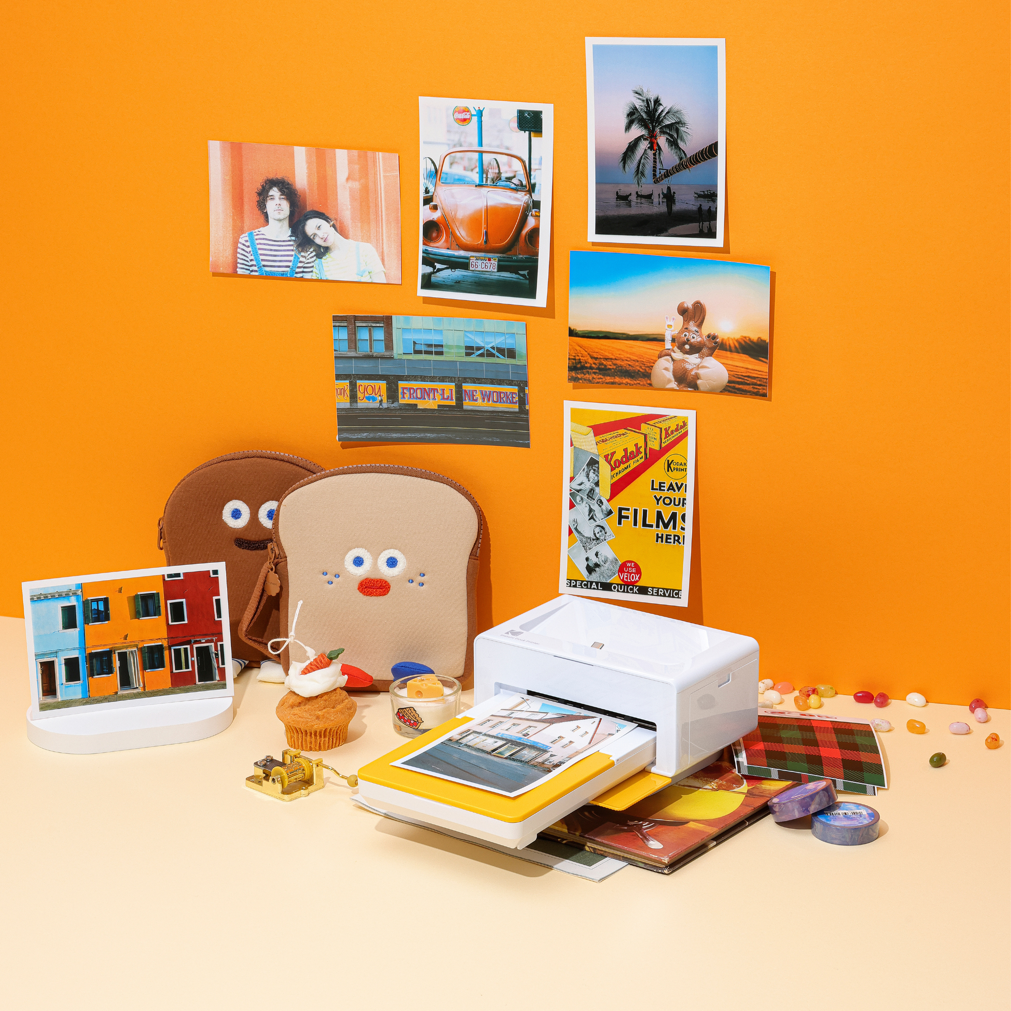 Kodak Dock Plus 4x6" Bluetooth Instant Photo Printer, 4Pass & Laminierprozess - 80 Blatt Bundle