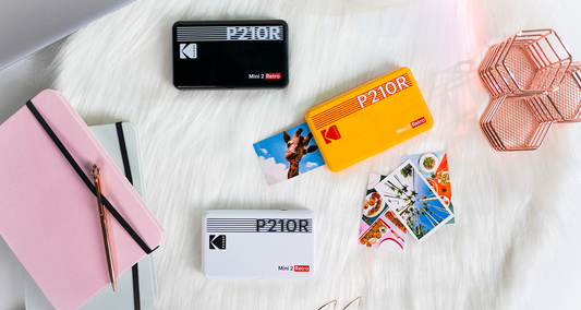 best polaroid instant photo printer - kodak mini 3 retro P300R - mini 2 retro P210R