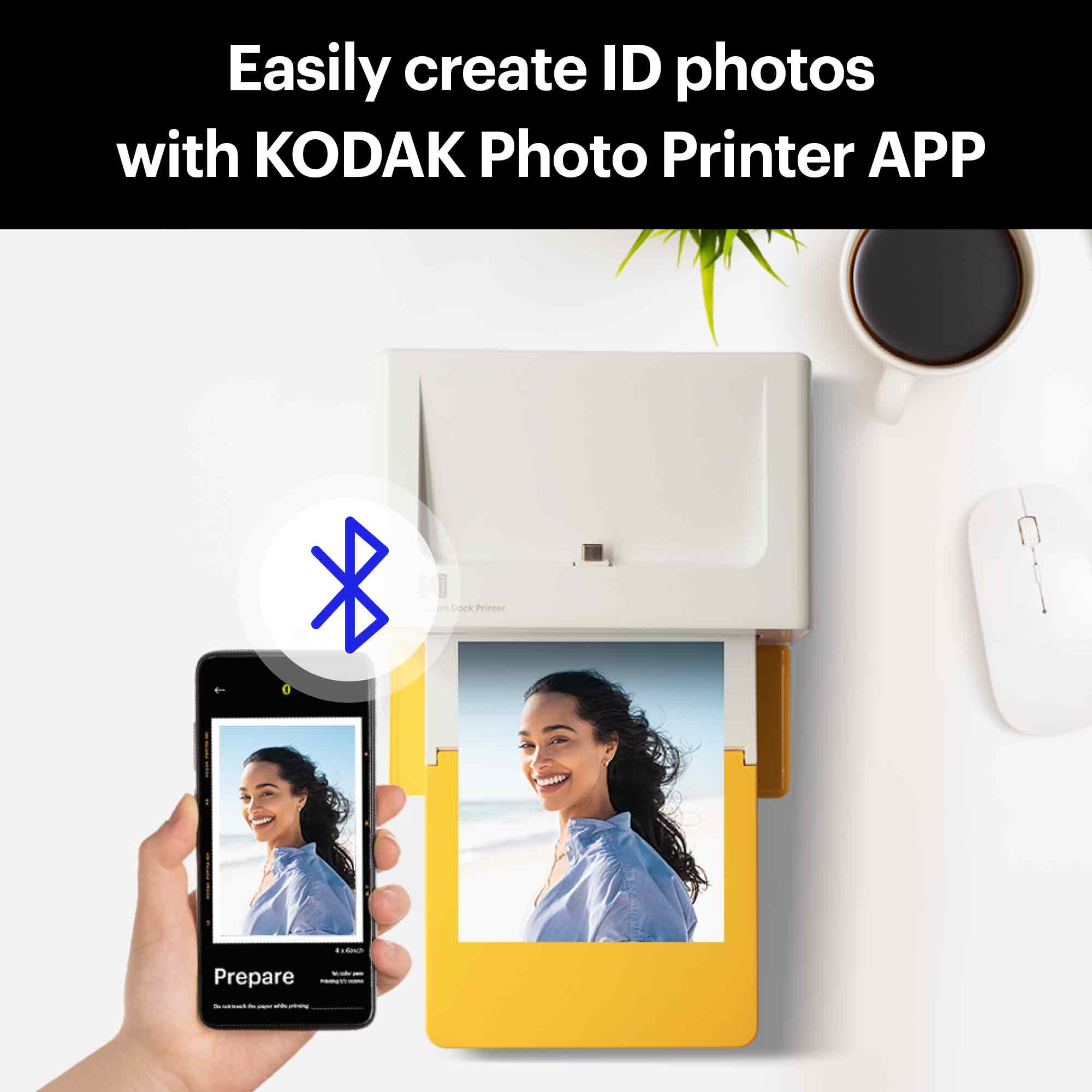 Best 4x6 Photo Printer | Kodak Dock Plus PD 460 Portable Bluetooth ...