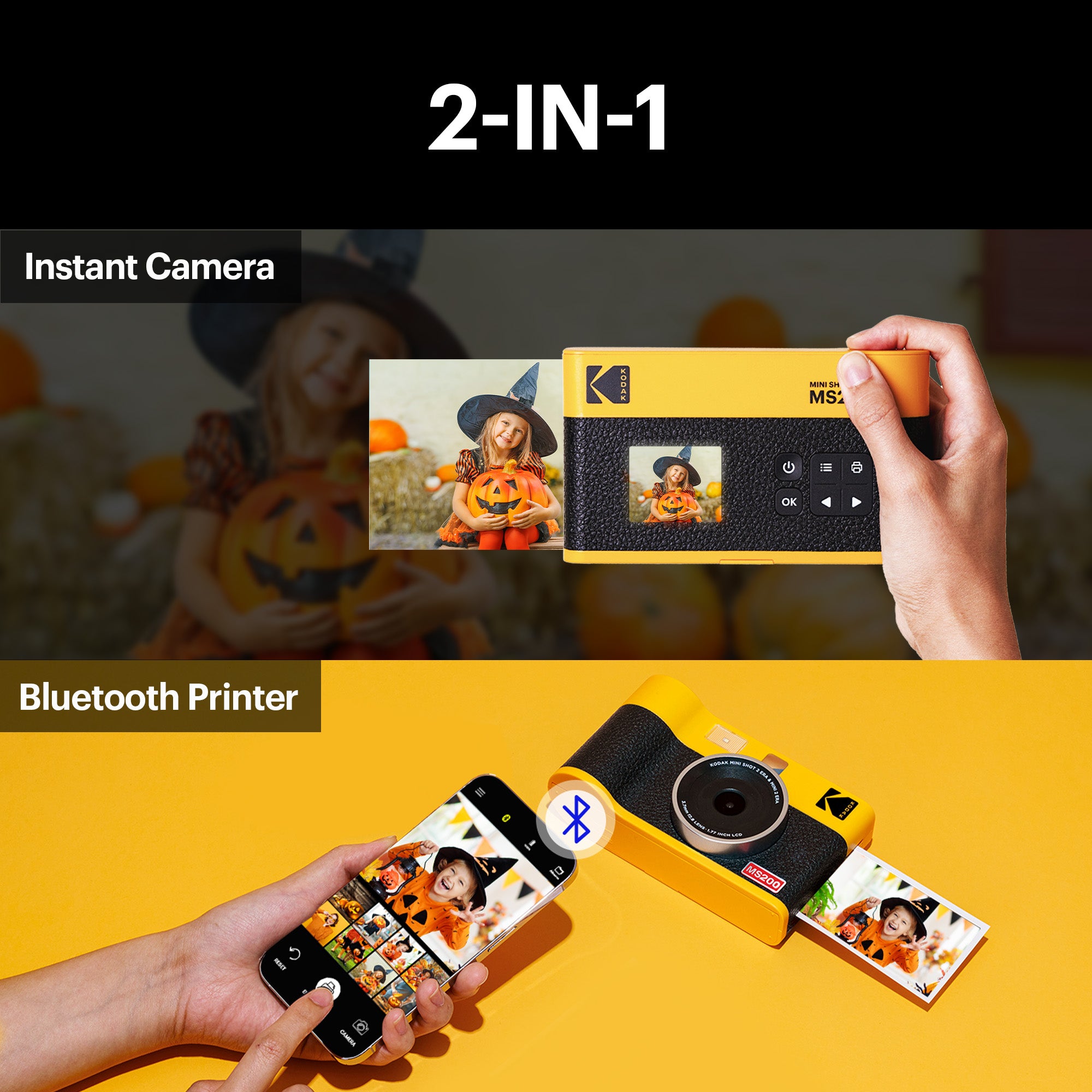 KODAK Mini Shot 2 ERA Gift Bundle (2.1x3.4) (Camera + 68 Sheets + 