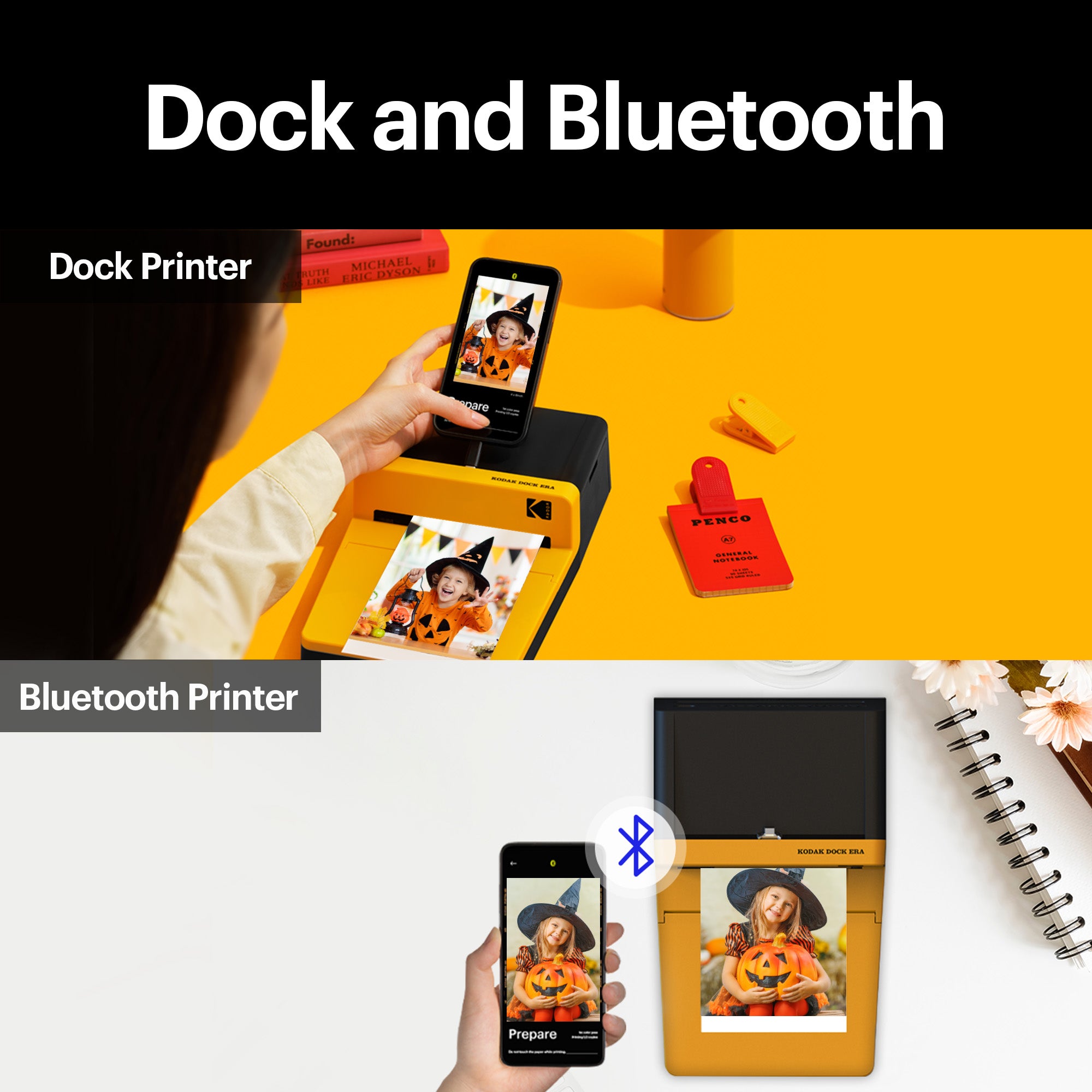 Kodak Dock Plus 4x6 Instant Photo Printer with 80 purchases Glossy photo paper Bundle.