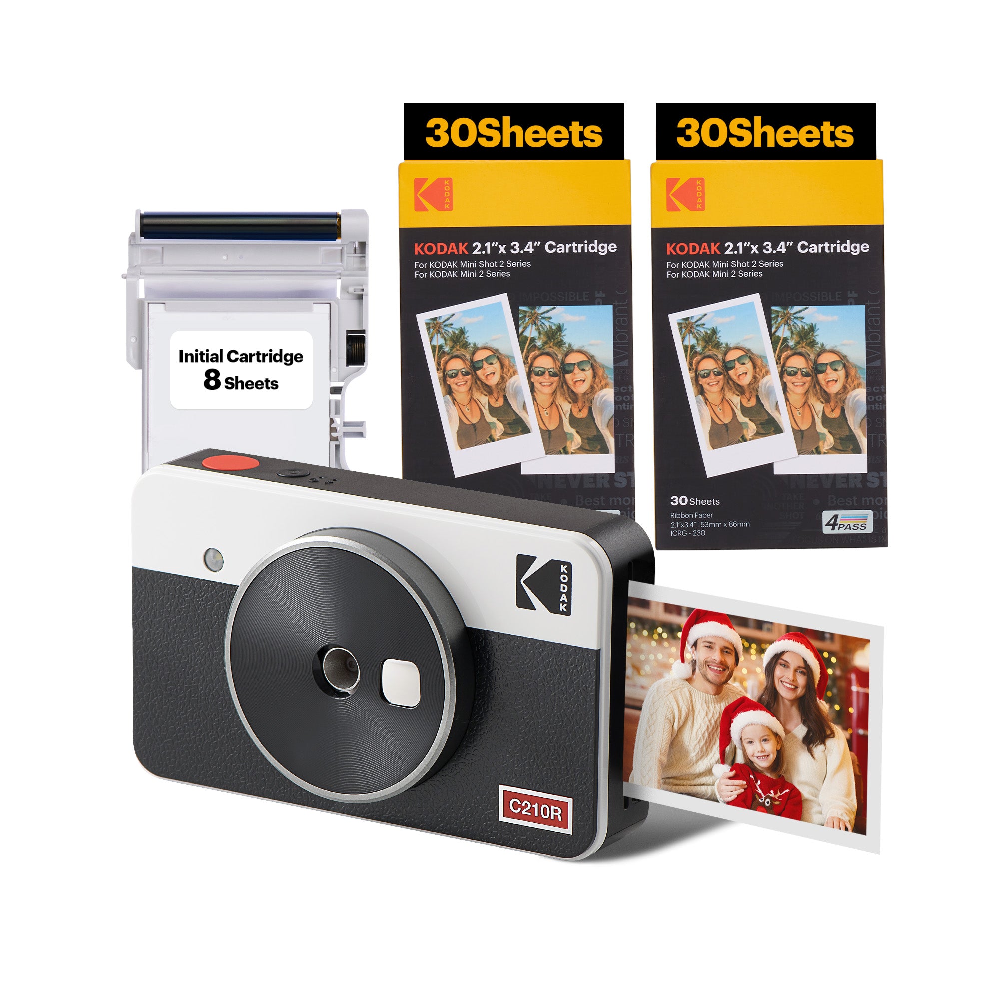 Kodak Mini Shot 2 Retro Portable Wireless Instant Camera & Photo Printer +  60 Sheets Bundle – Kodak Photo Printer