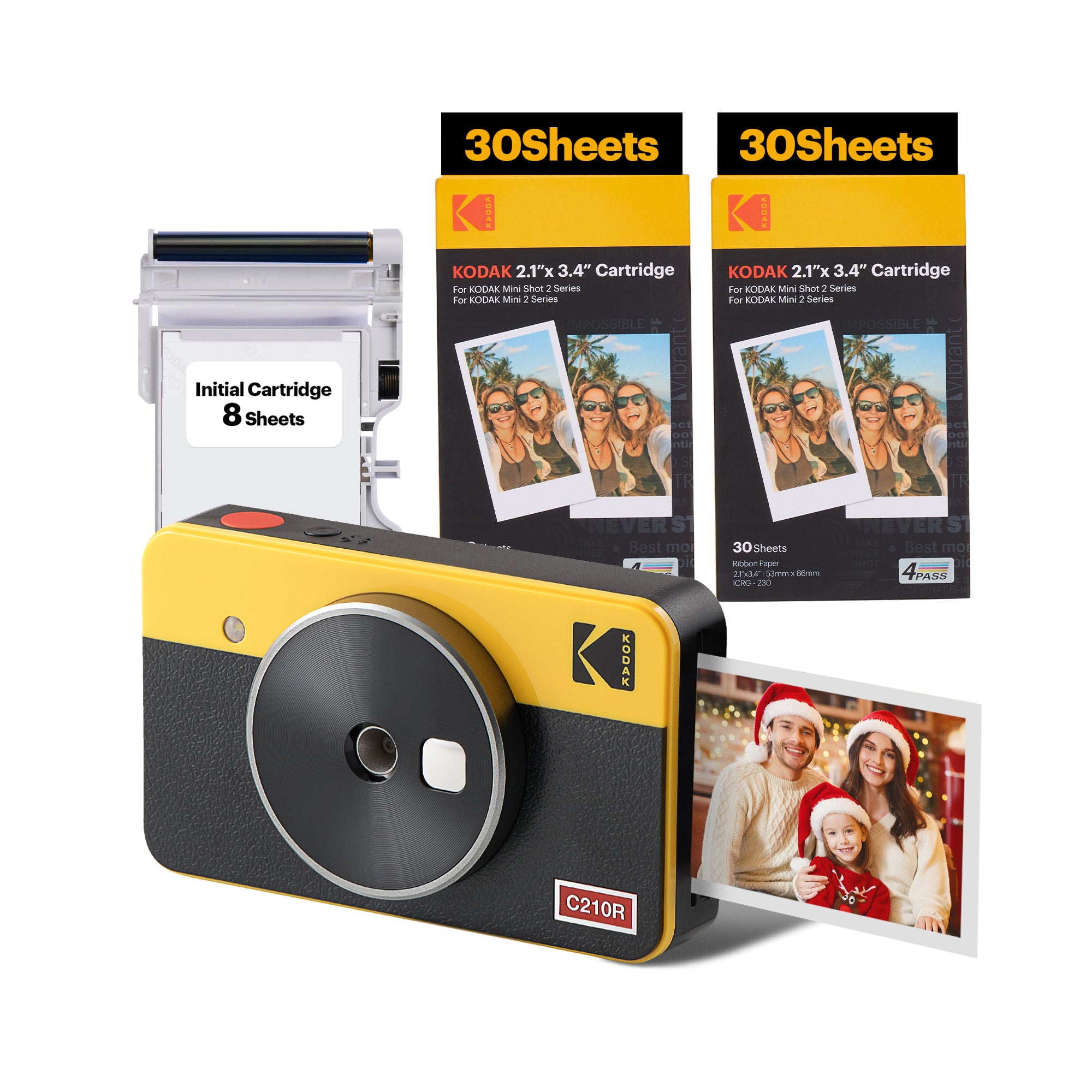 Kodak Mini Shot 2 Retro Portable Wireless Instant Camera & Photo Printer +  60 Sheets Bundle – Kodak Photo Printer