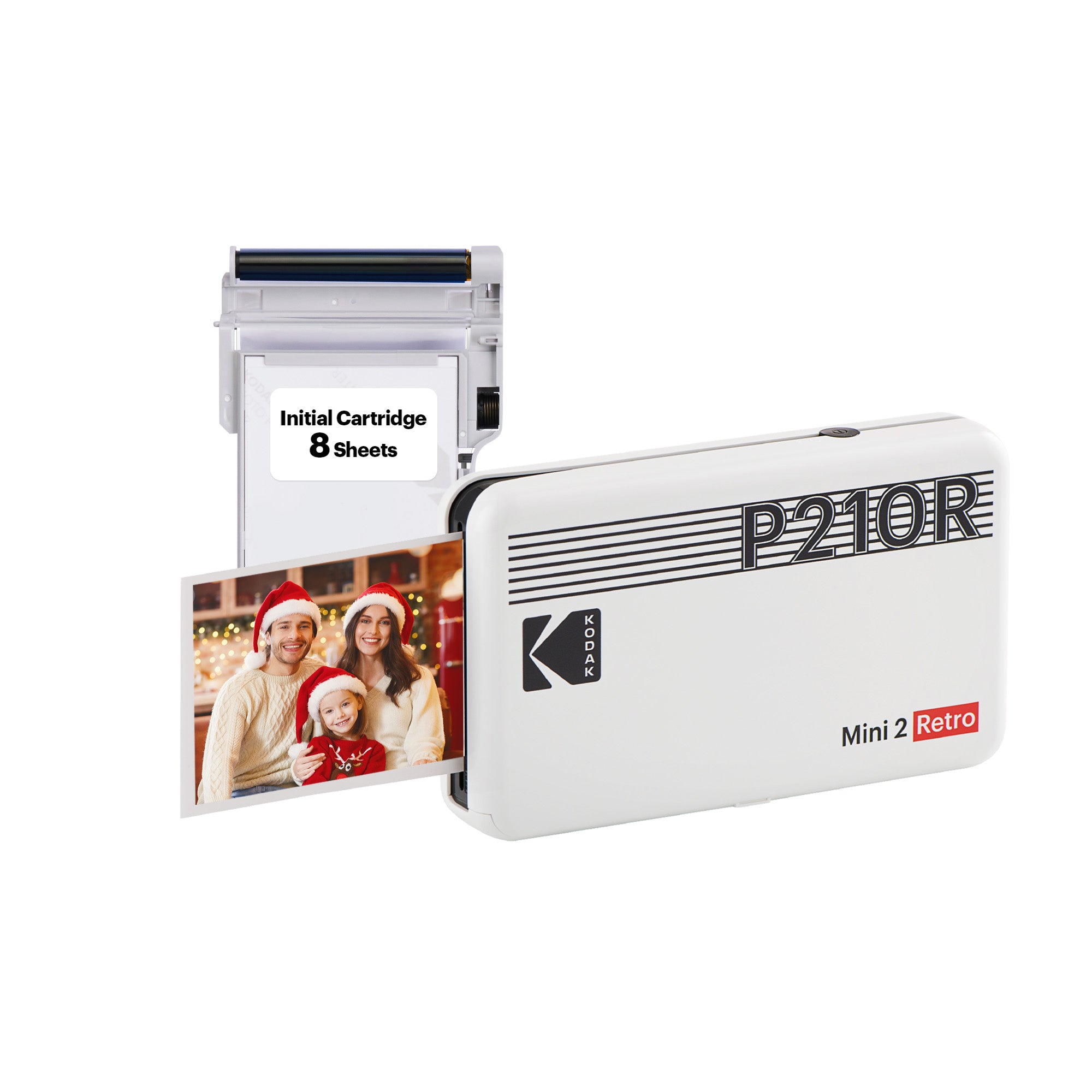 Kodak Mini 2 Retro (P210R) Portable Instant Photo Printer | 2.1 x 