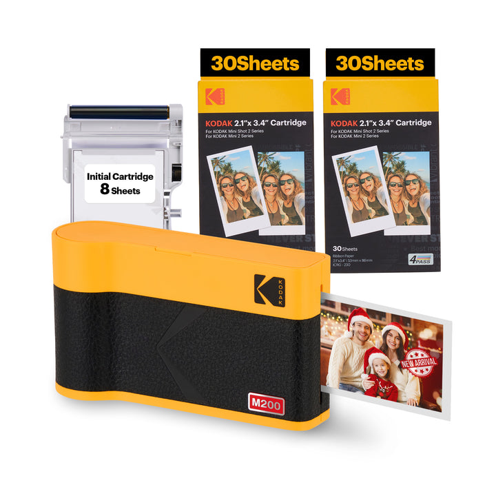 Imprimante photo portable KODAK Mini 2 ERA 4PASS (2,1x3,4) (imprimante + 68 feuilles)… 