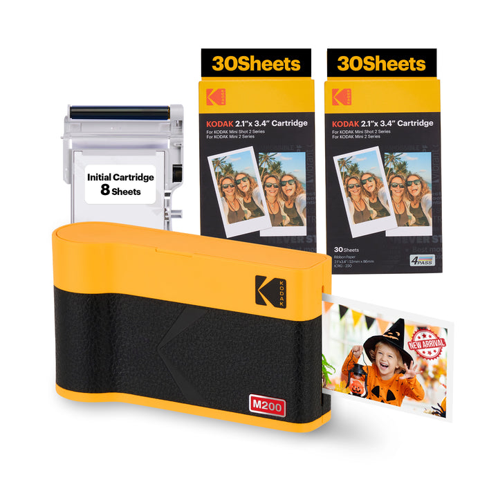 Imprimante photo portable KODAK Mini 2 ERA 4PASS (2,1x3,4) (imprimante + 68 feuilles)… 