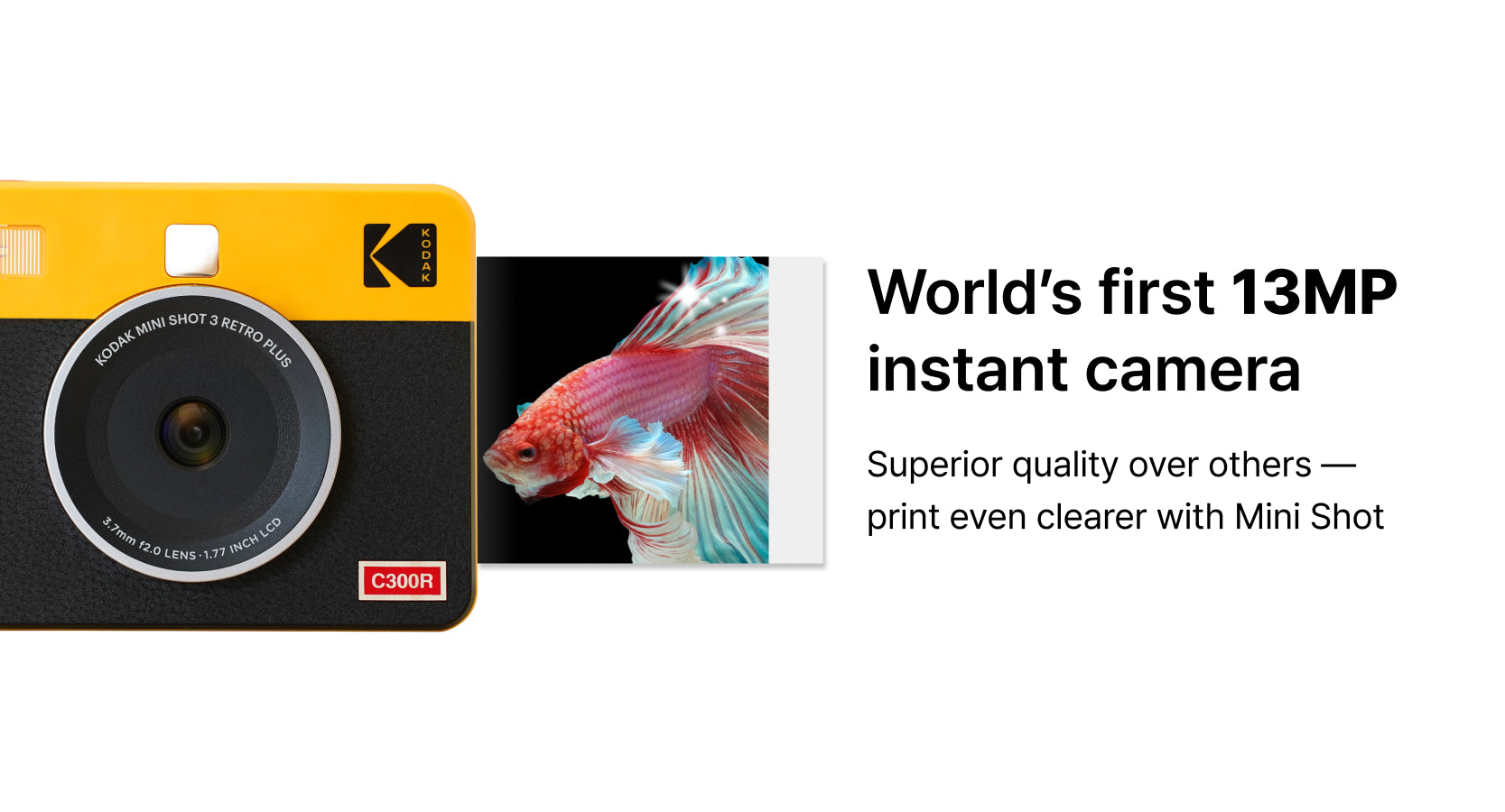 Kodak Mini Shot 3 Retro (C300R) | Best Instant 3x3” Bluetooth