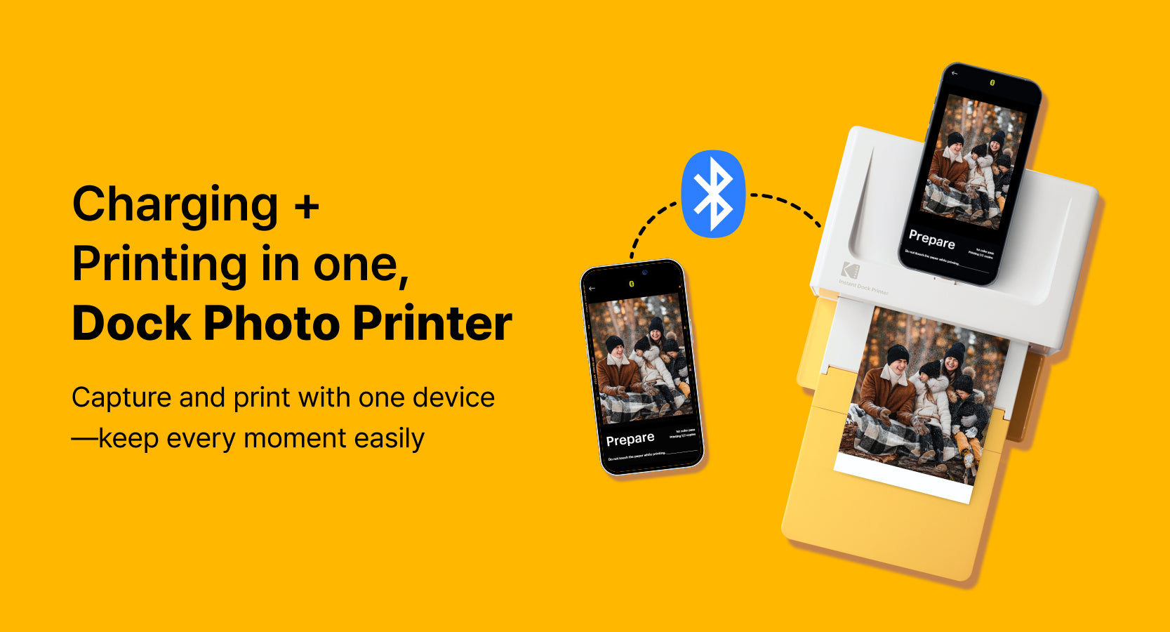 Kodak Dock Plus 4X6 Bluetooth Photo Printer PD460
