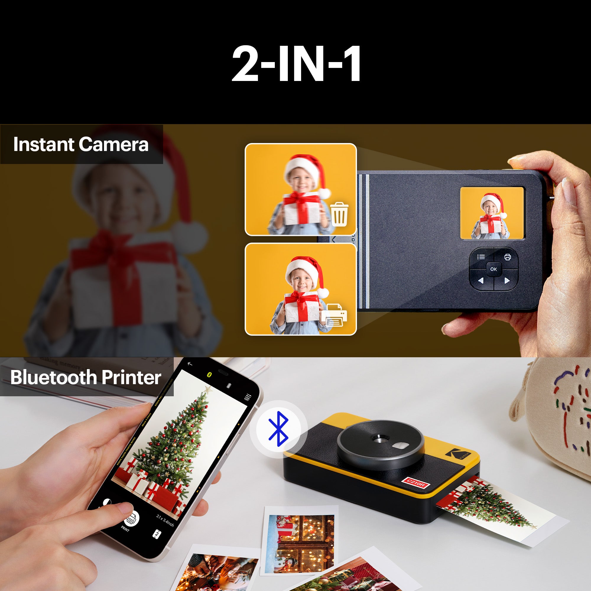 Kodak Mini 2 shops Wireless Instant Photo Printer