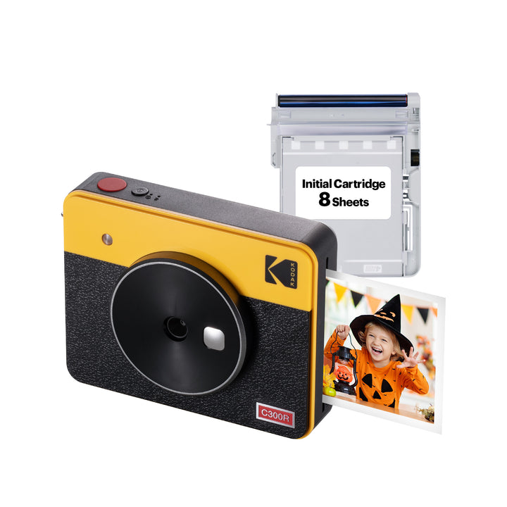 KODAK Mini Shot 3 Retro 4PASS 2-in-1 Instant Camera and Photo Printer (3x3 inches) + 8 Sheets