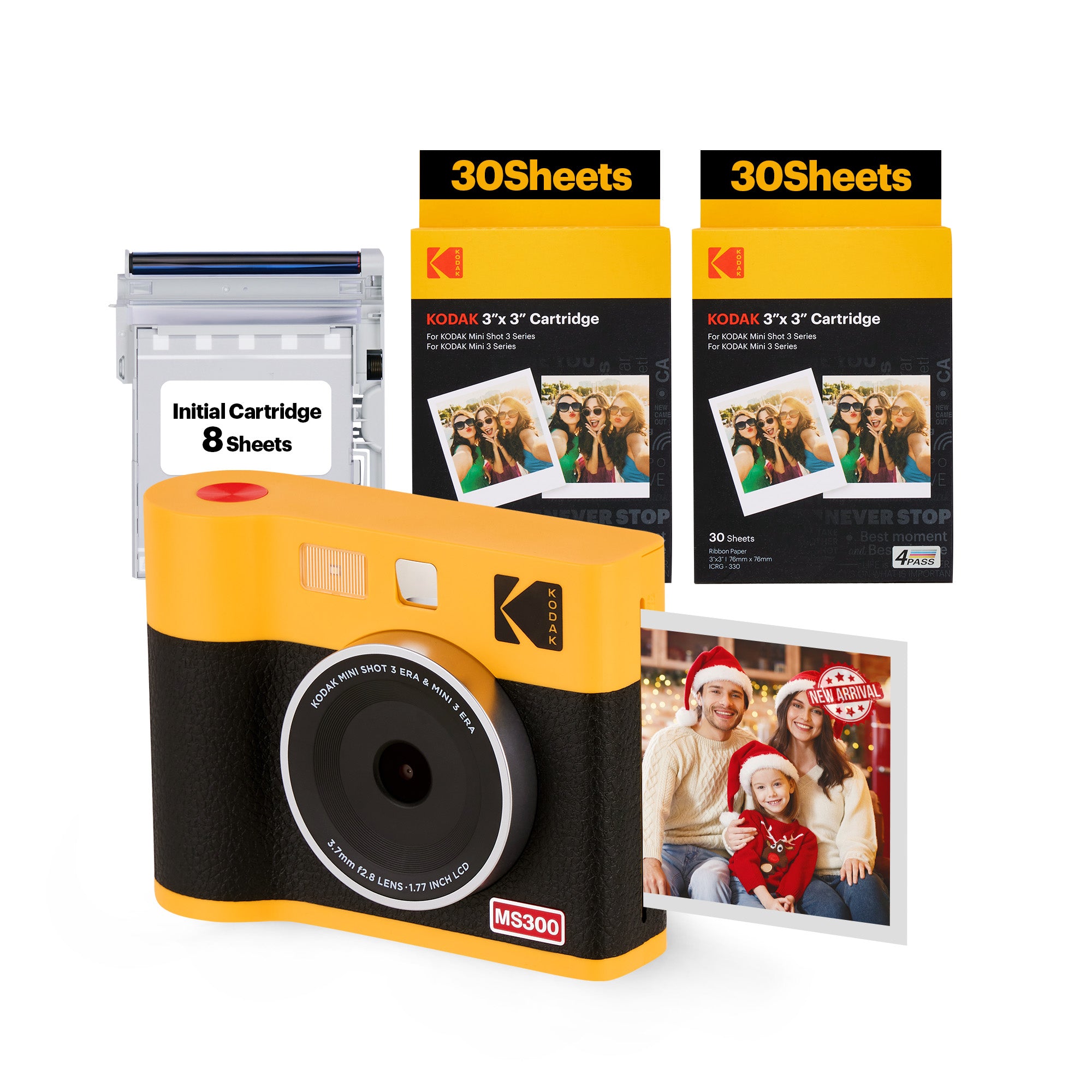 Kodak Mini Shot 3 Retro shops 2-in-1 Portable 3x3” Wireless Instant Camera & Photo Pri