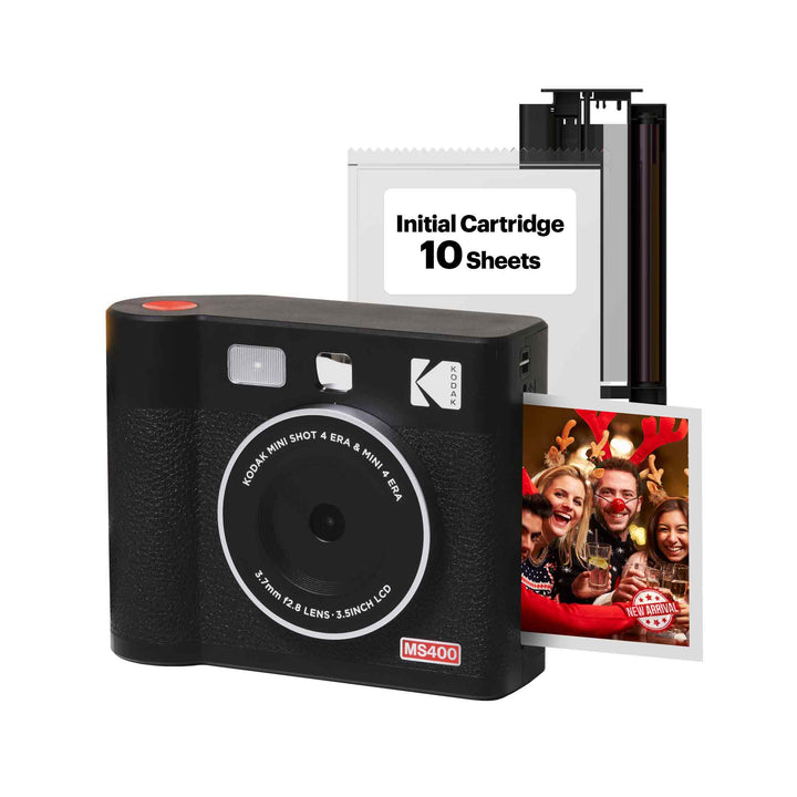 KODAK Mini Shot 4 ERA 2-in-1 Instant Camera and Photo Printer (4x4) (Camera + 8 Sheets)