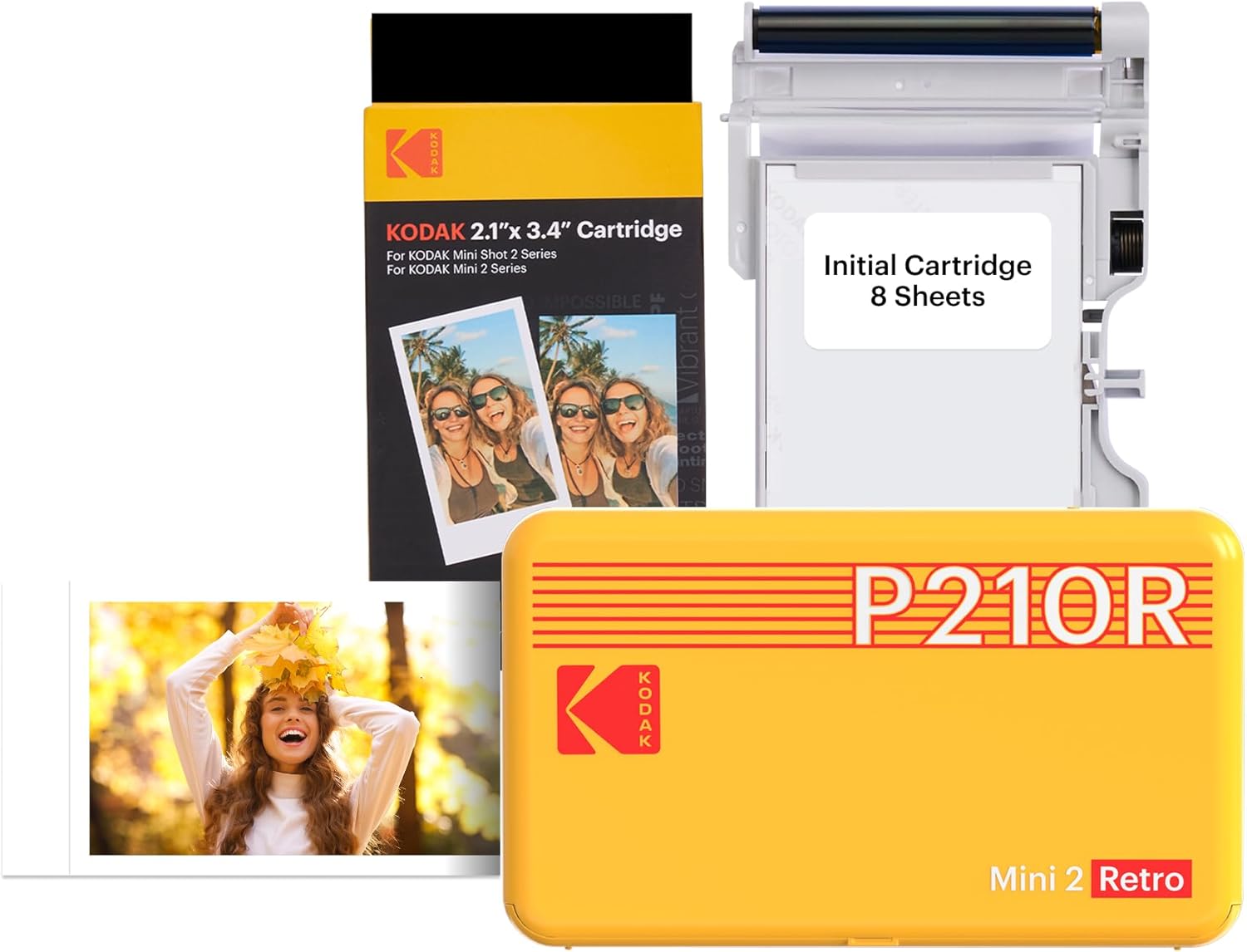 Kodak Mini 2 Retro Portable Instant Photo Printer | 2.1 x 3.4