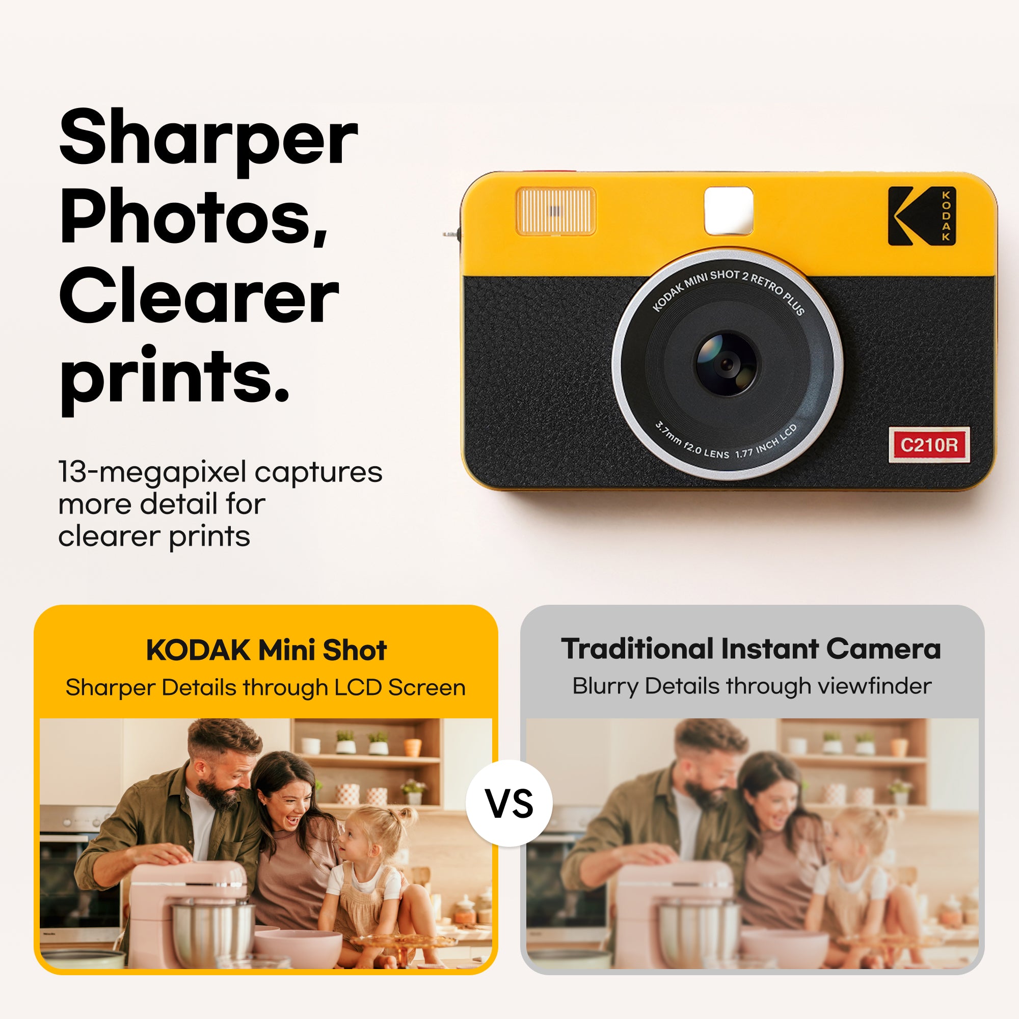 KODAK Mini Shot 2 Retro 2.1x3.4 Inch C210R 38 Sheet Gift Bundle