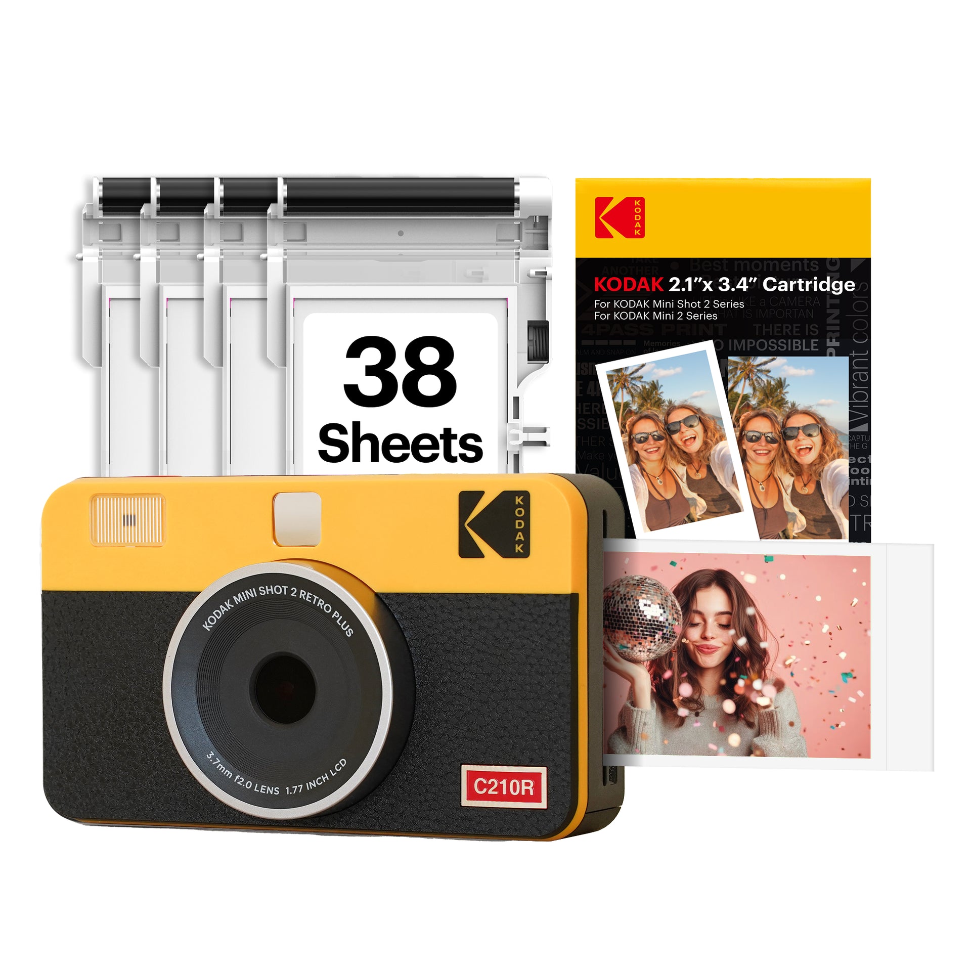 Mini Shot 2 Retro 2.1x3.4 Inch C210R 38 Sheet Bundle