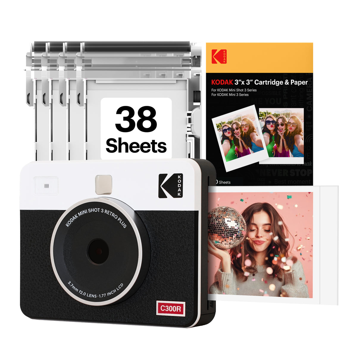 Kodak Mini Shot 3 Retro | Best Instant 3x3” Bluetooth Camera 