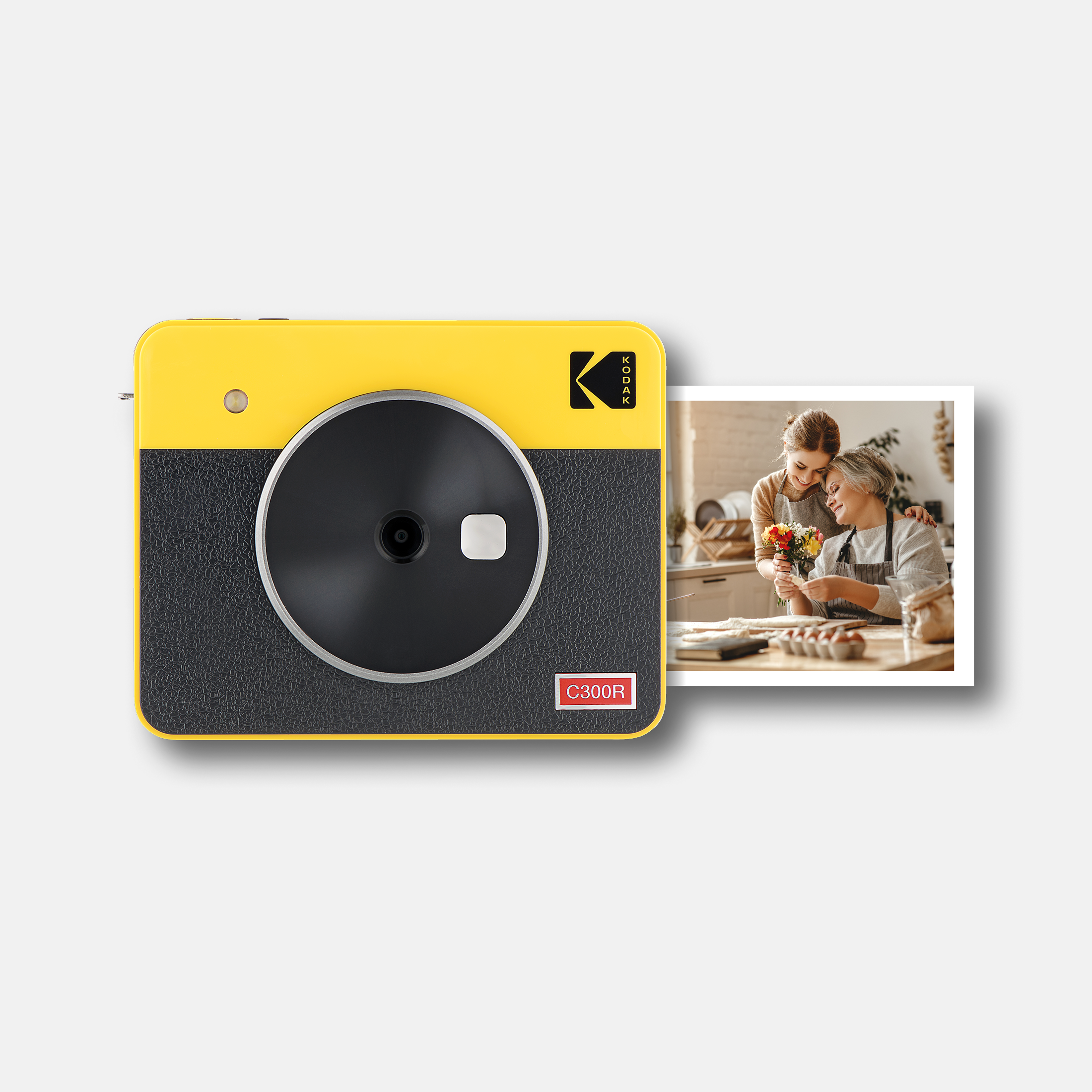 Appareil photo instantané portable sans fil et imprimante photo Kodak Mini Shot 3 Retro 3x3", technologie Real Photo HD 4Pass et finition laminée, qualité supérieure