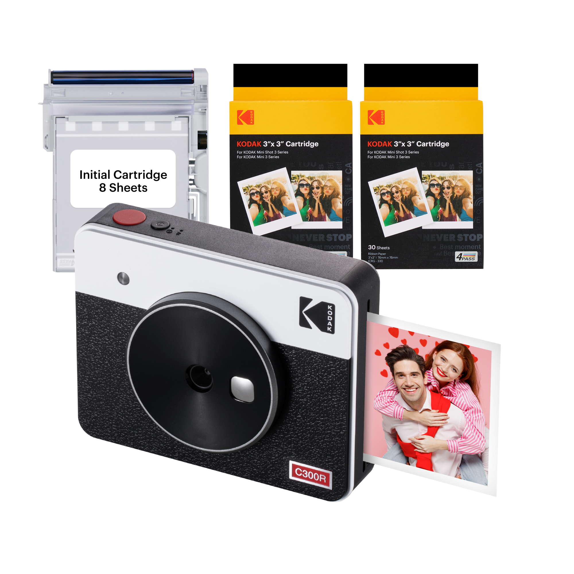 KODAK Mini Shot 3 Retro 4PASS 2-in-1 Instant Camera and Photo Printer (3x3 inches) + 68 Sheets Bundle KODAK Mini Shot 3 Retro 4PASS 2-in-1 Instant Camera and Photo Printer (3x3 inches) + 68 Sheets Bundle