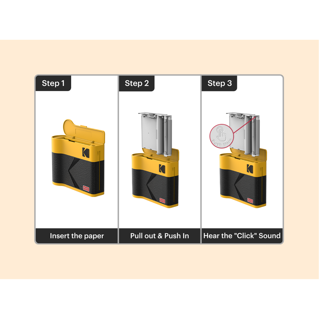 KODAK Mini 3 Era 3x3 Inch M300 38 Sheet Gift Bundle