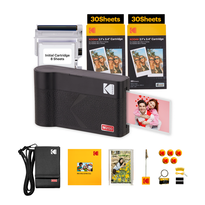 KODAK Mini 2 ERA 4PASS Portable Photo Printer (2.1x3.4) (Printer + 68 Sheets + Gift Accessories)