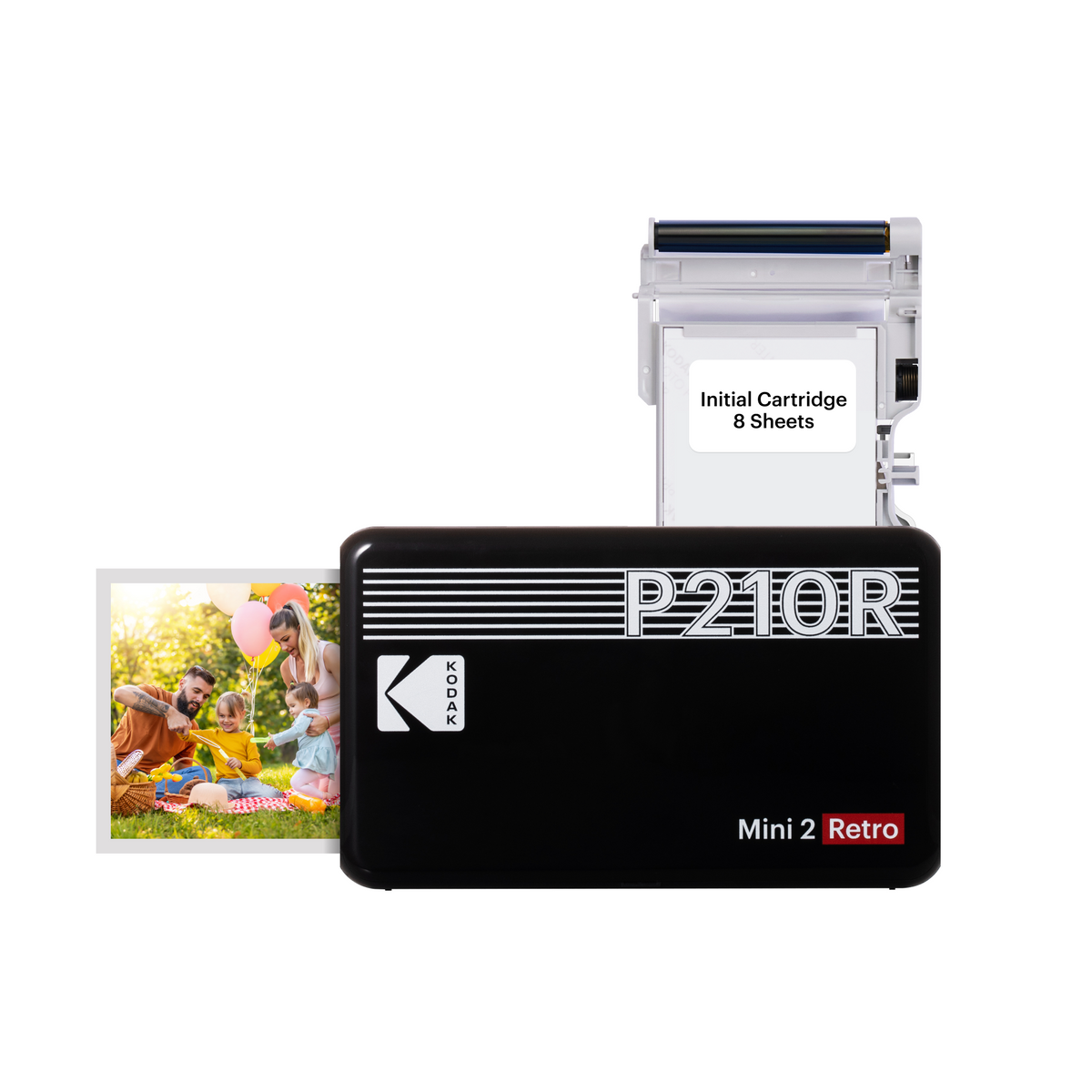 Kodak Mini 2 Retro (P210R) Portable Instant Photo Printer | 2.1 x 3.4 ...