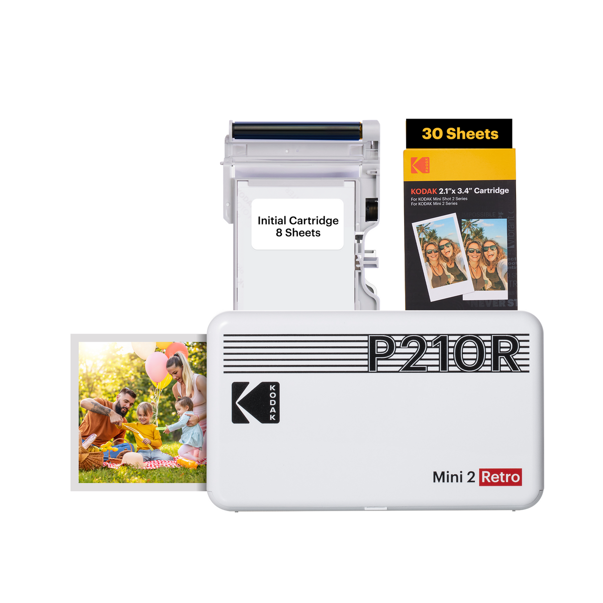 Kodak Mini 2 Retro Portable Instant Photo Printer | 2.1 x 3.4