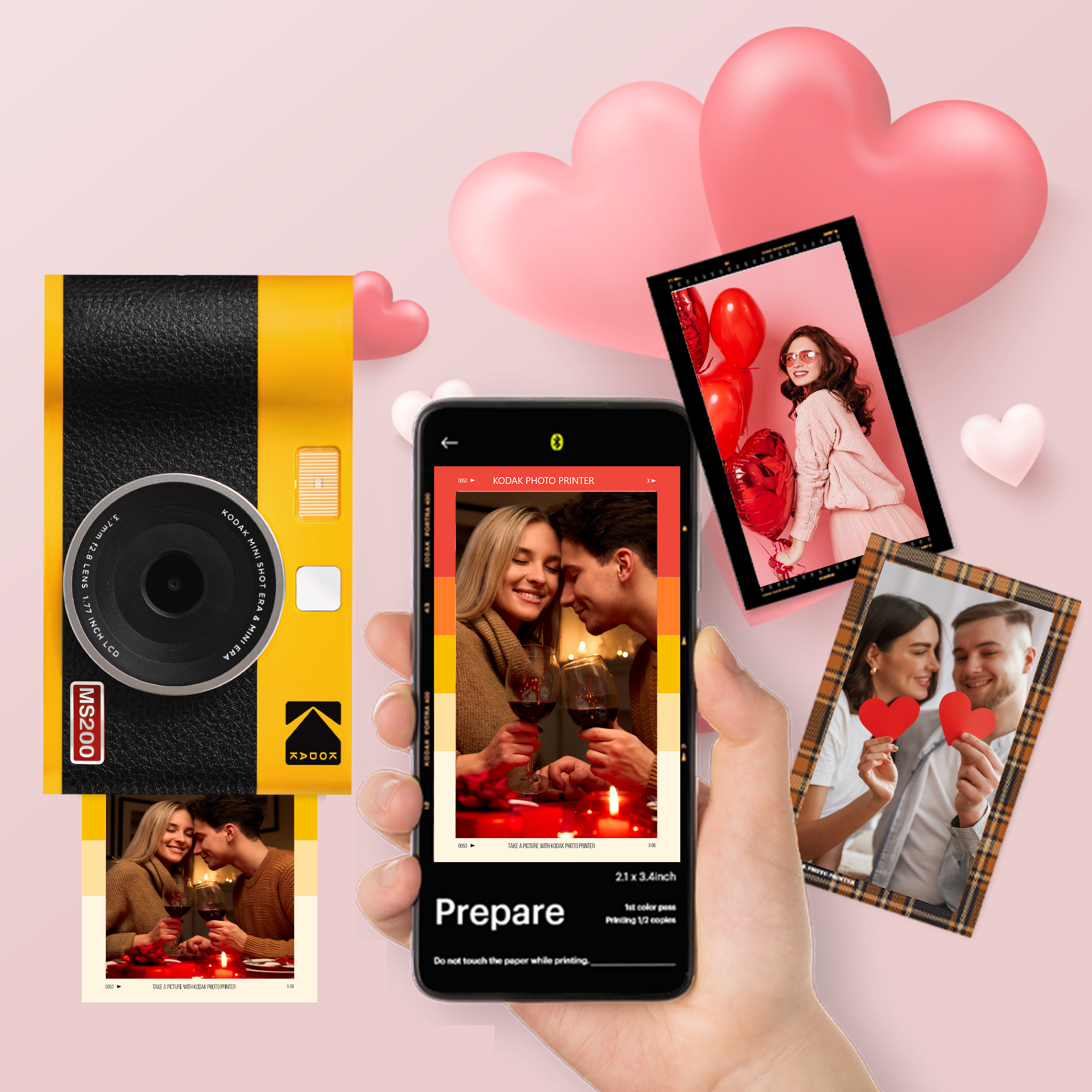 コダック: Mini Shot 2 インスタントカメラ スマホプリンター(2 コダック: Mini Shot 2 インスタントカメラ スマホプリンター(2