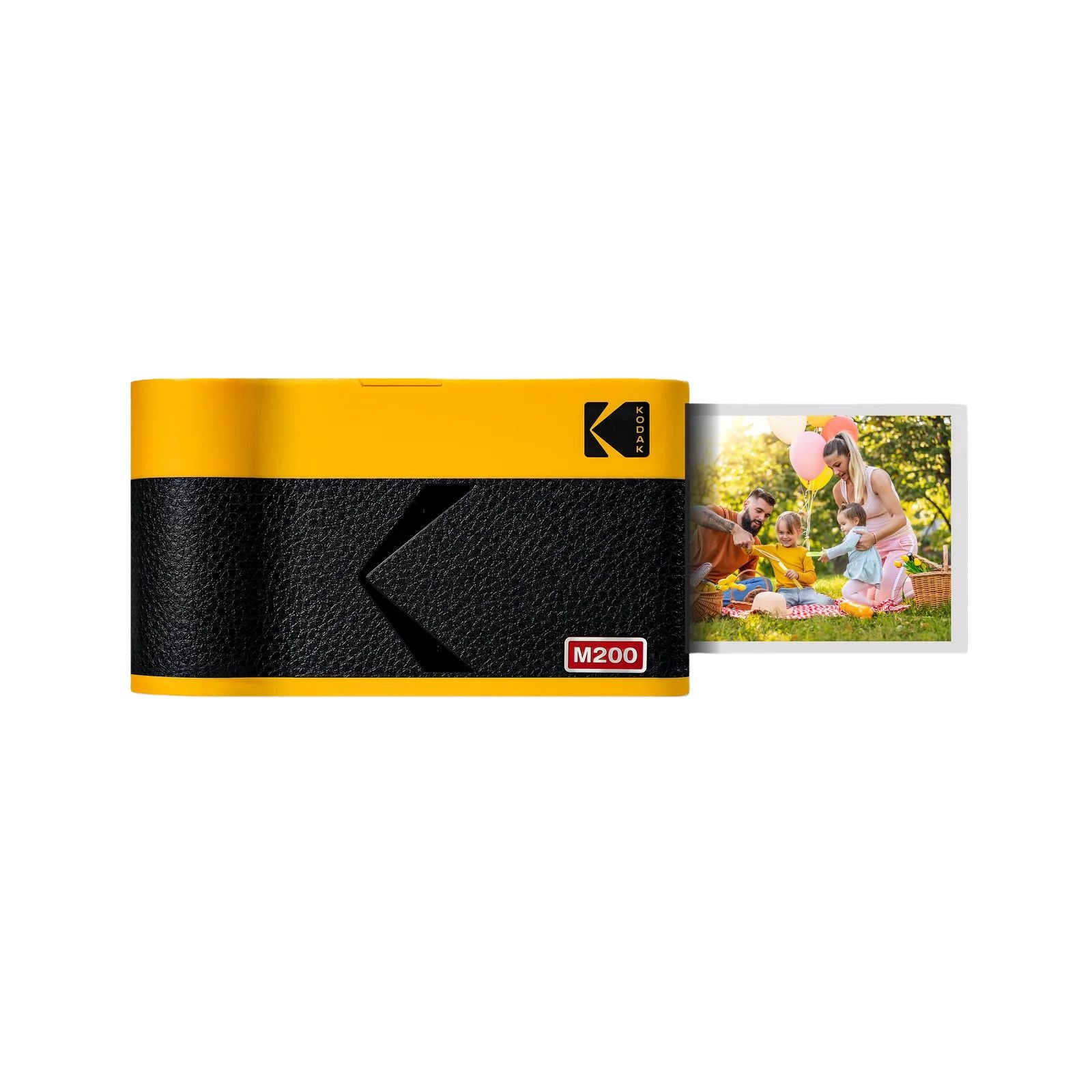 Yellow KODAK Mini 2 Era M200 portable 2.1x3.4 instant photo printer — Bluetooth wireless, 4PASS technology