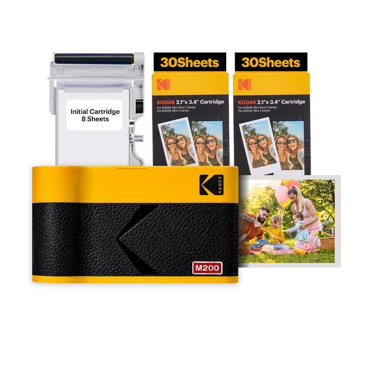 Imprimante photo portable KODAK Mini 2 ERA 4PASS (2,1x3,4) (imprimante + 68 feuilles)… 