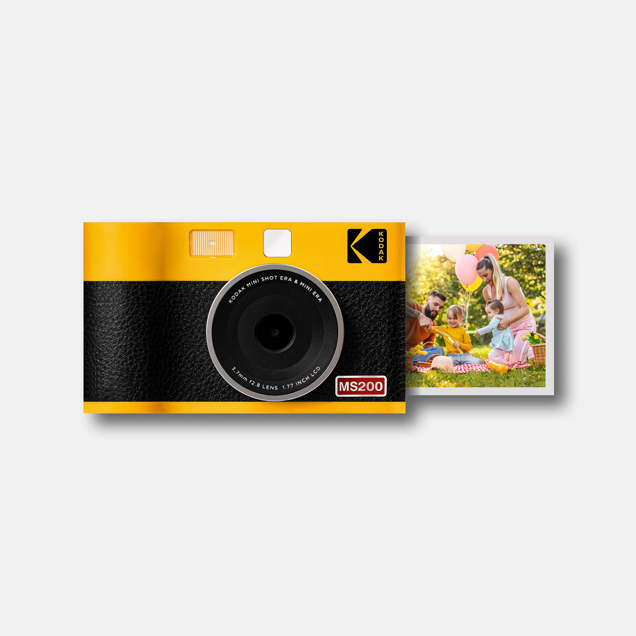 KODAK Mini Shot 2 ERA 4PASS Appareil photo instantané et imprimante photo 2 en 1 (2,1 x 3,4) (appareil photo + 8 feuilles, noir)… 