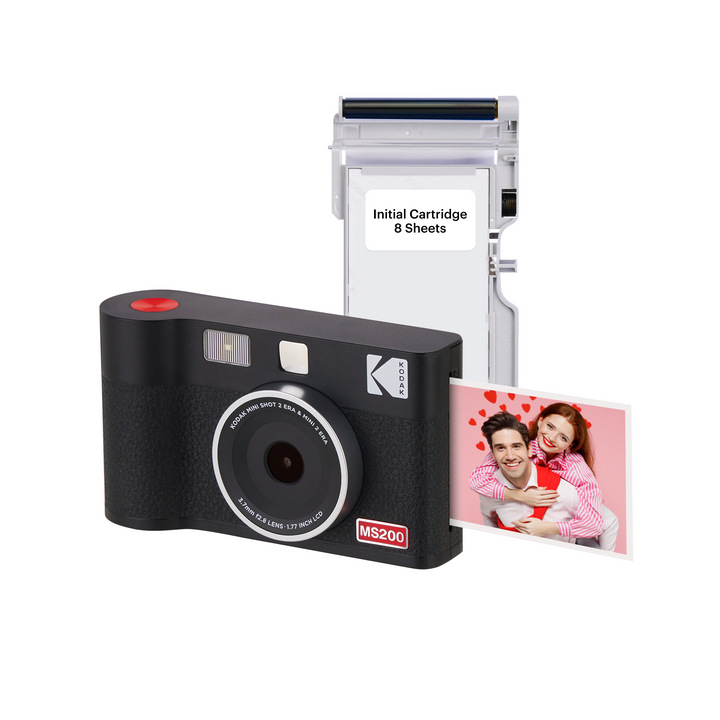 KODAK Mini Shot 2 ERA 2-in-1 Instant Camera and Photo Printer (2.1x3.4) (Camera + 8 Sheets)