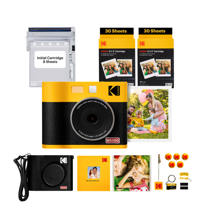 KODAK MiniShot3 Era 2-in-1 Instant Camera Accessory Bundle