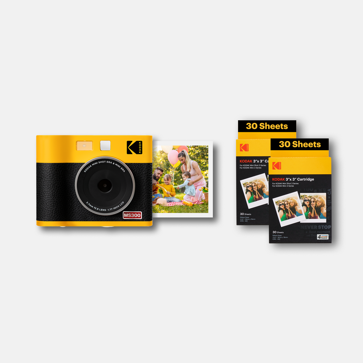 コダック KODAK Mini Shot 3 Amazon.com : KODAK Mini Shot 3 Retro 4PASS 2-in-1 Instant