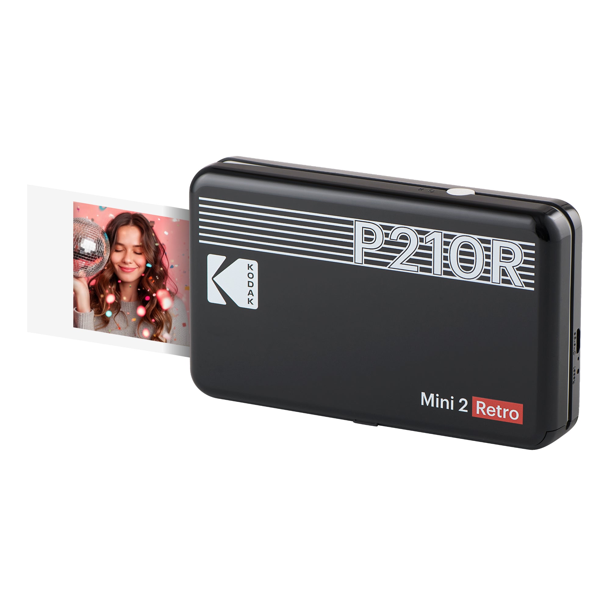 Kodak Mini 2 Retro (P210R) Portable Instant Photo Printer | 2.1 x