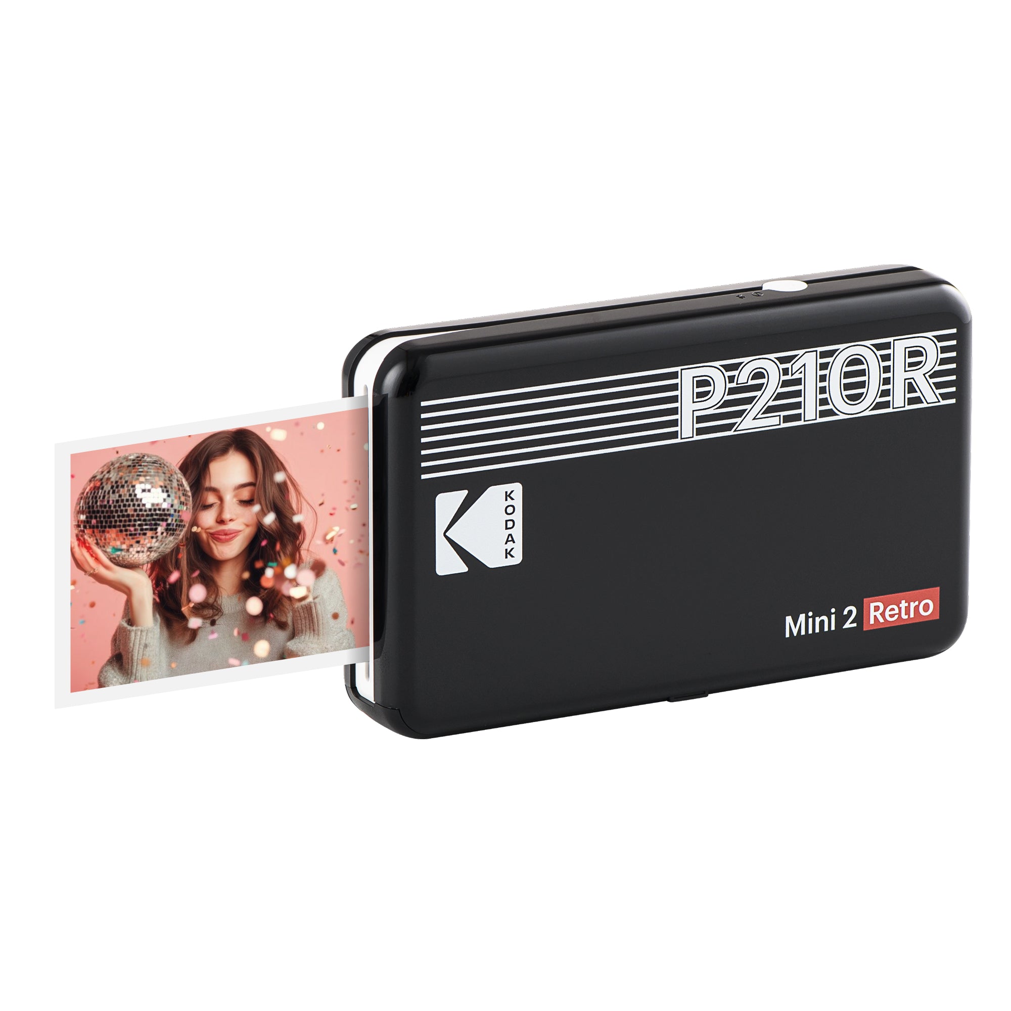 Kodak Mini 2 Retro (P210R) Portable Instant Photo Printer | 2.1 x