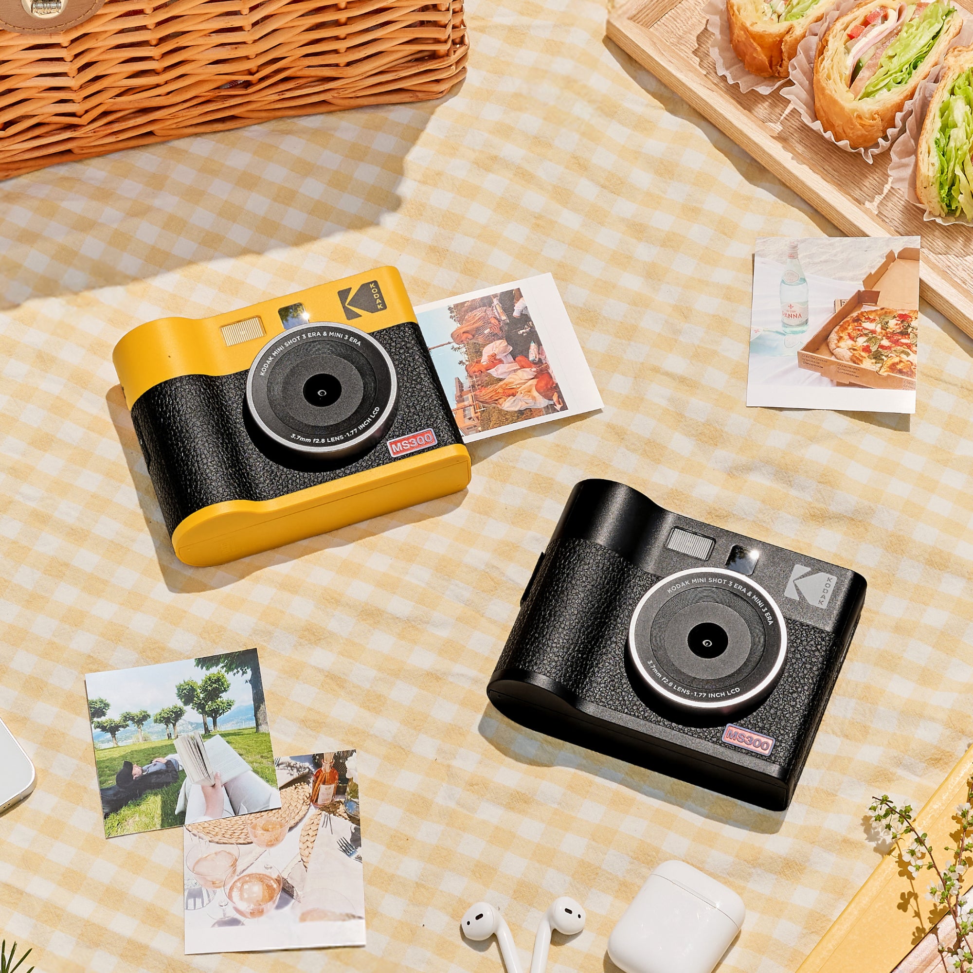 KODAK Mini Shot 3 ERA 4PASS Appareil photo instantané et imprimante photo 2 en 1 (3x3) (appareil photo + 68 feuilles) 