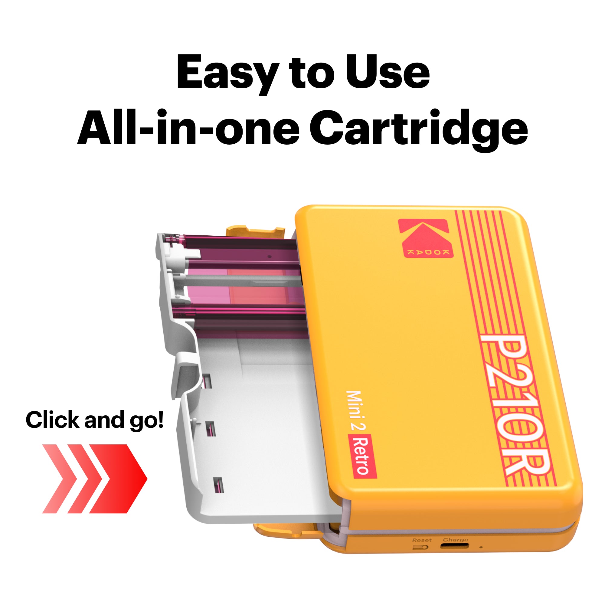 Kodak Mini 2 Retro Portable Instant Photo Printer | 2.1 x 3.4