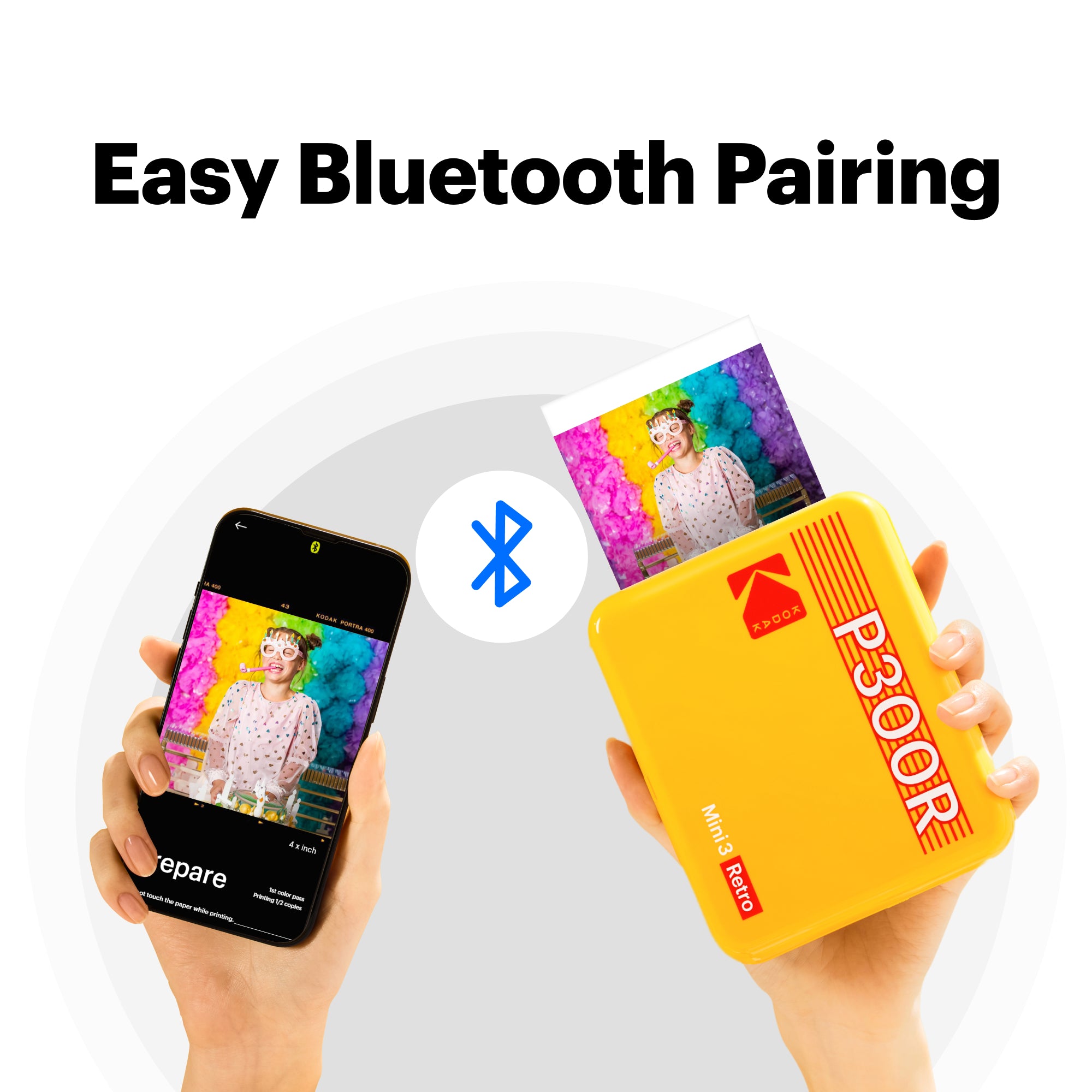 Kodak Mini 3 Retro Portable Instant Photo Printer | 3 x 3 Photo